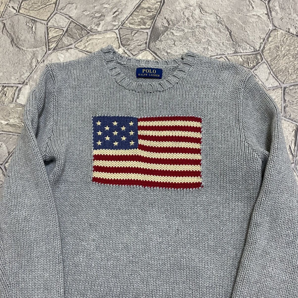 Polo Ralph Lauren Polo Ralph Lauren Sweater USA flag vintage Size US XXS / EU 40 - 4 Thumbnail