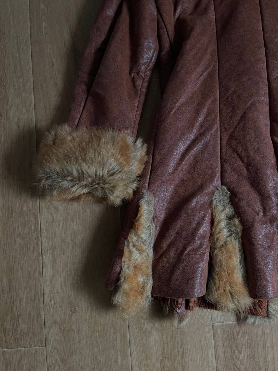 Vintage Vintage Faux Fur Sheepskin Suede Leather Coat Size M / US 6-8 / IT 42-44 - 19 Thumbnail