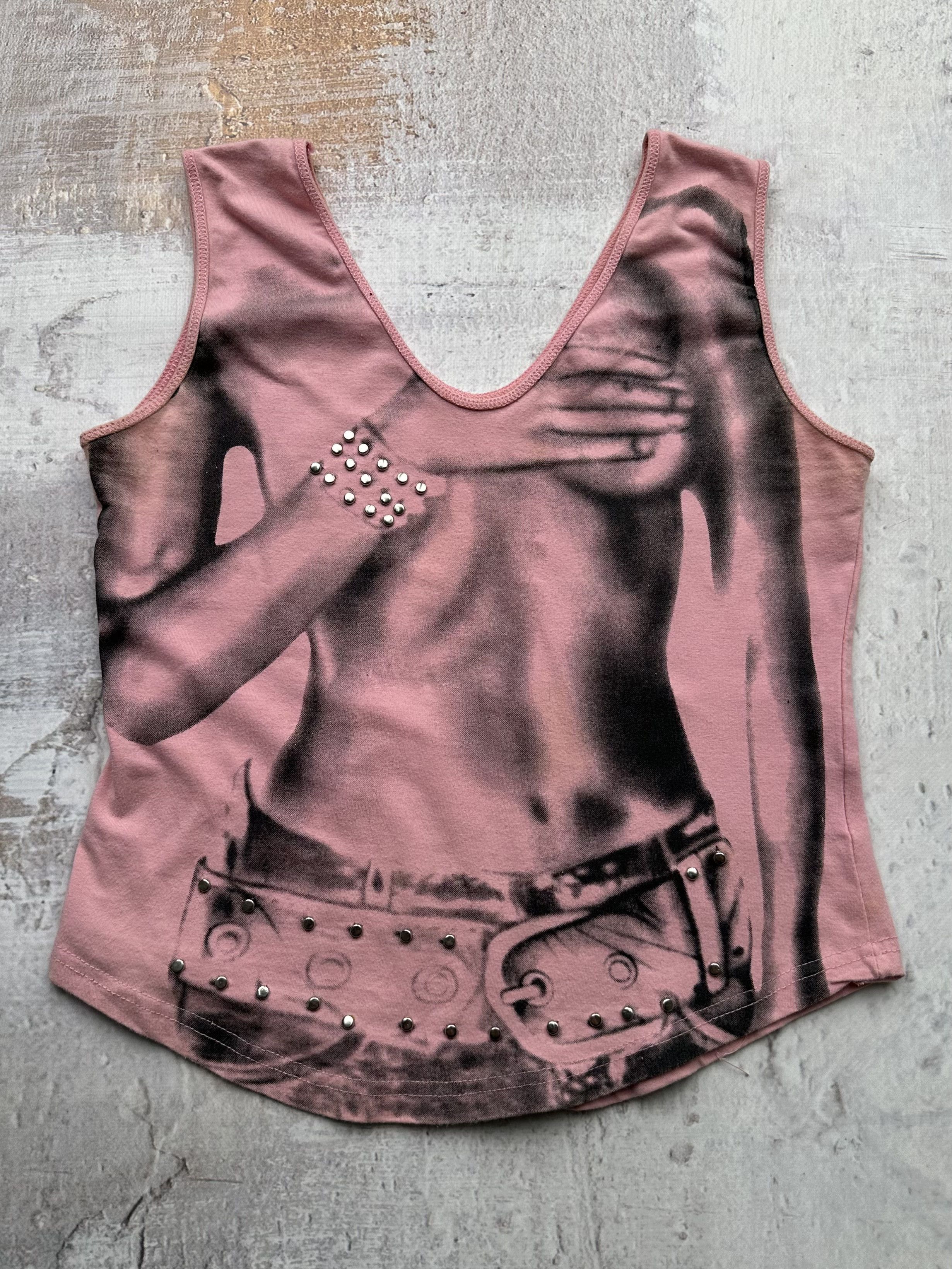 image of Avant Garde Vintage Amazing Tank Top in Pink, Women's (Size XS)