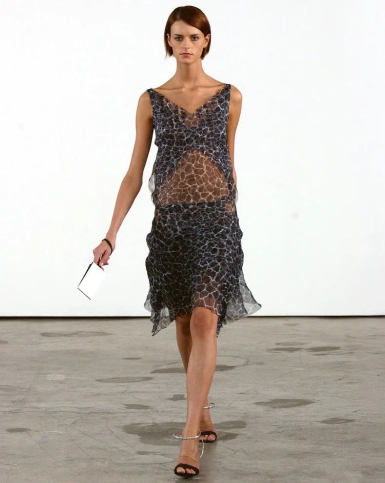 Helmut Lang HELMUT LANG 2002ss Silk multi-layer dress Size XS / US 0-2 / IT 36-38 - 1 Thumbnail