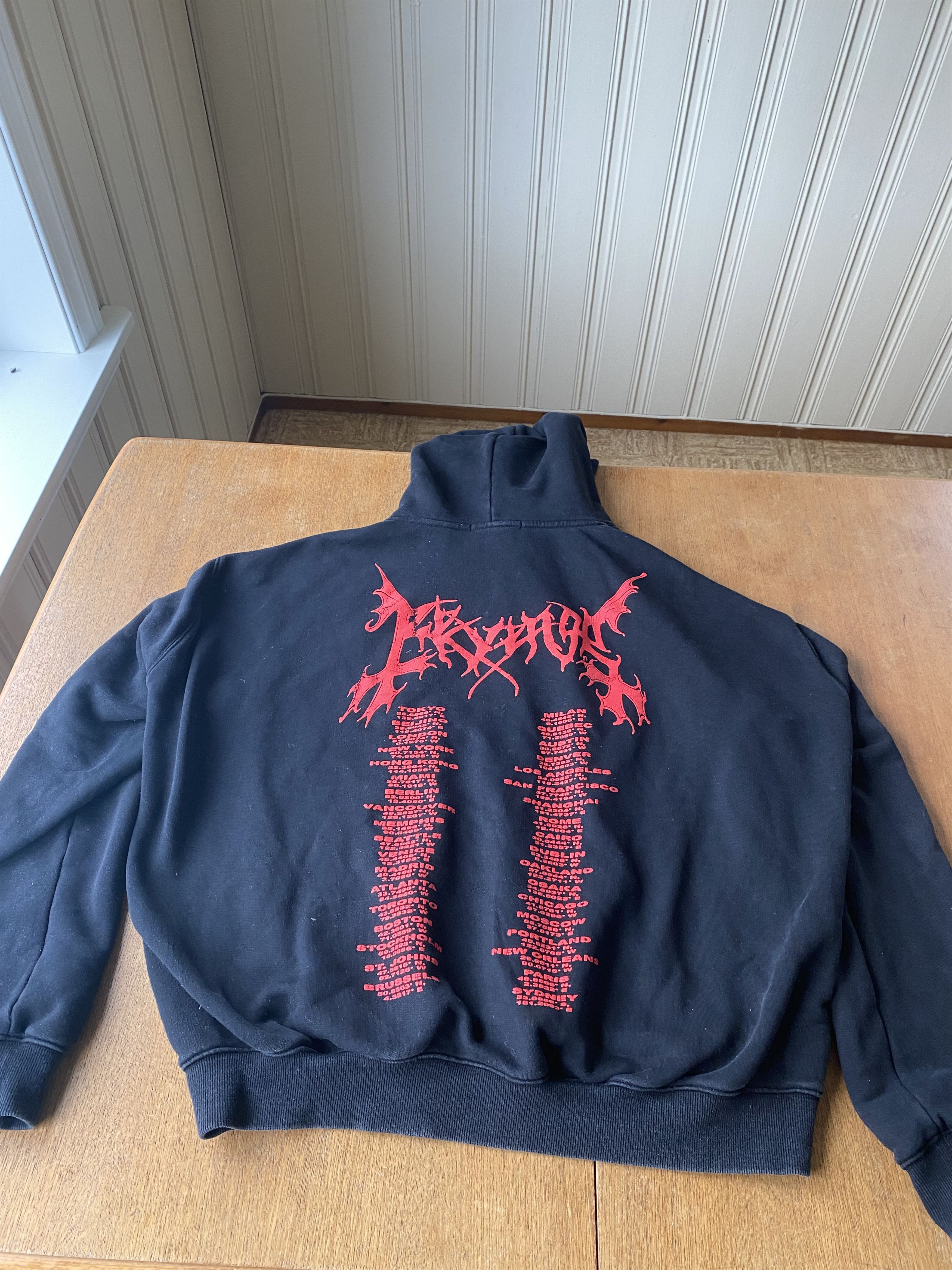 Revenge Mayhem x Revenge Tour Hoodie (Black with Red Lettering) Size US M / EU 48-50 / 2 - 5 Thumbnail
