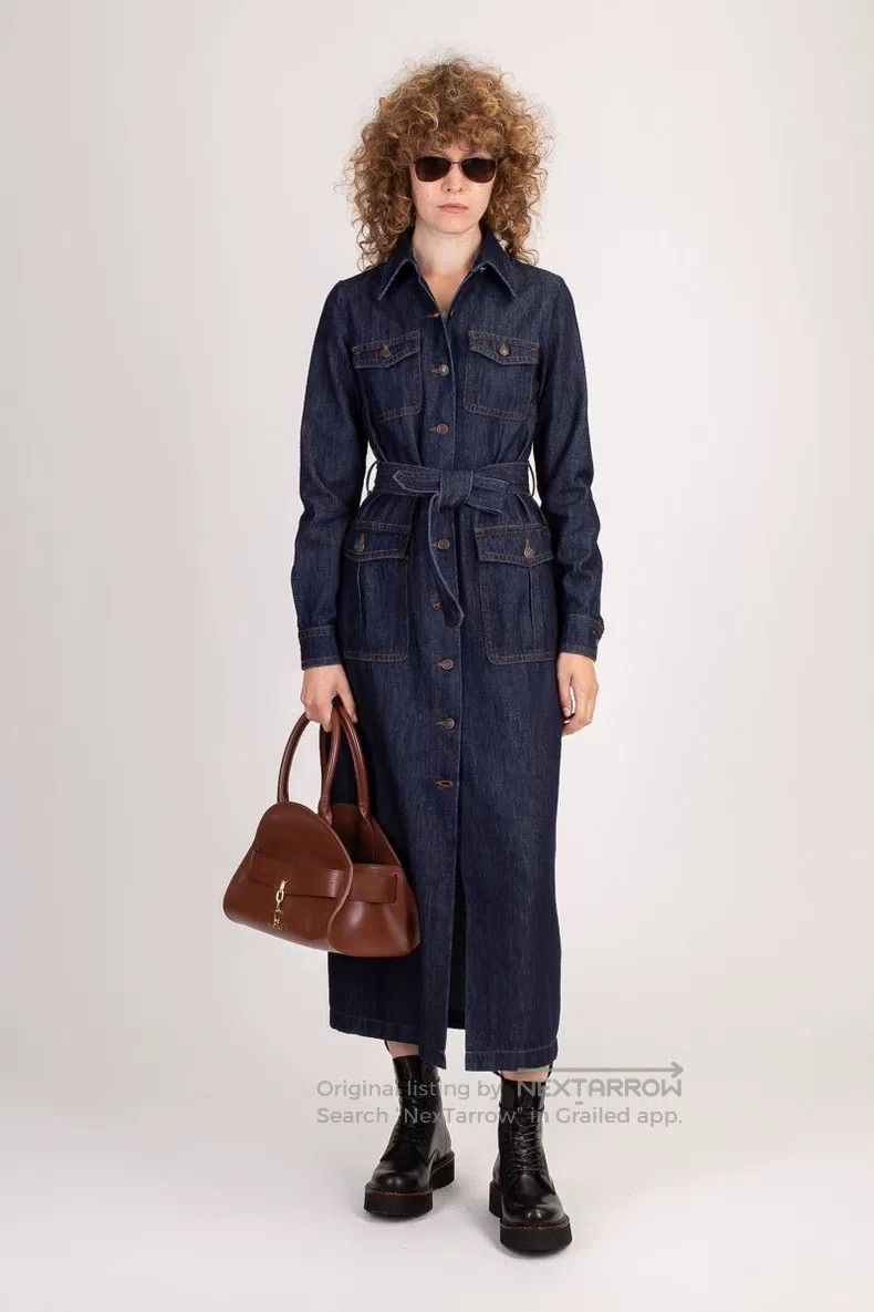 Dries Van Noten Dries Van Noten Blue denim dress Size S / US 4 / IT 40 - 1 Thumbnail