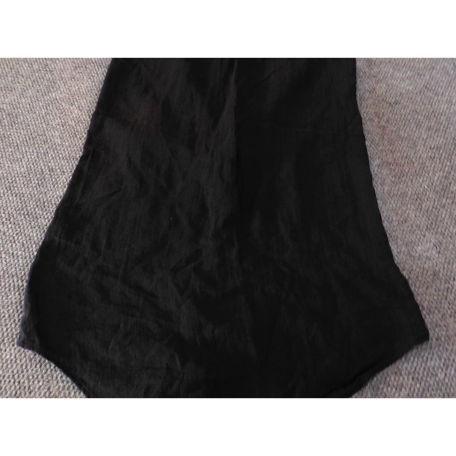 Zara Zara Dress XS Black Maxi womens button up linen classic sleeveless Size XS / US 0-2 / IT 36-38 - 7 Thumbnail