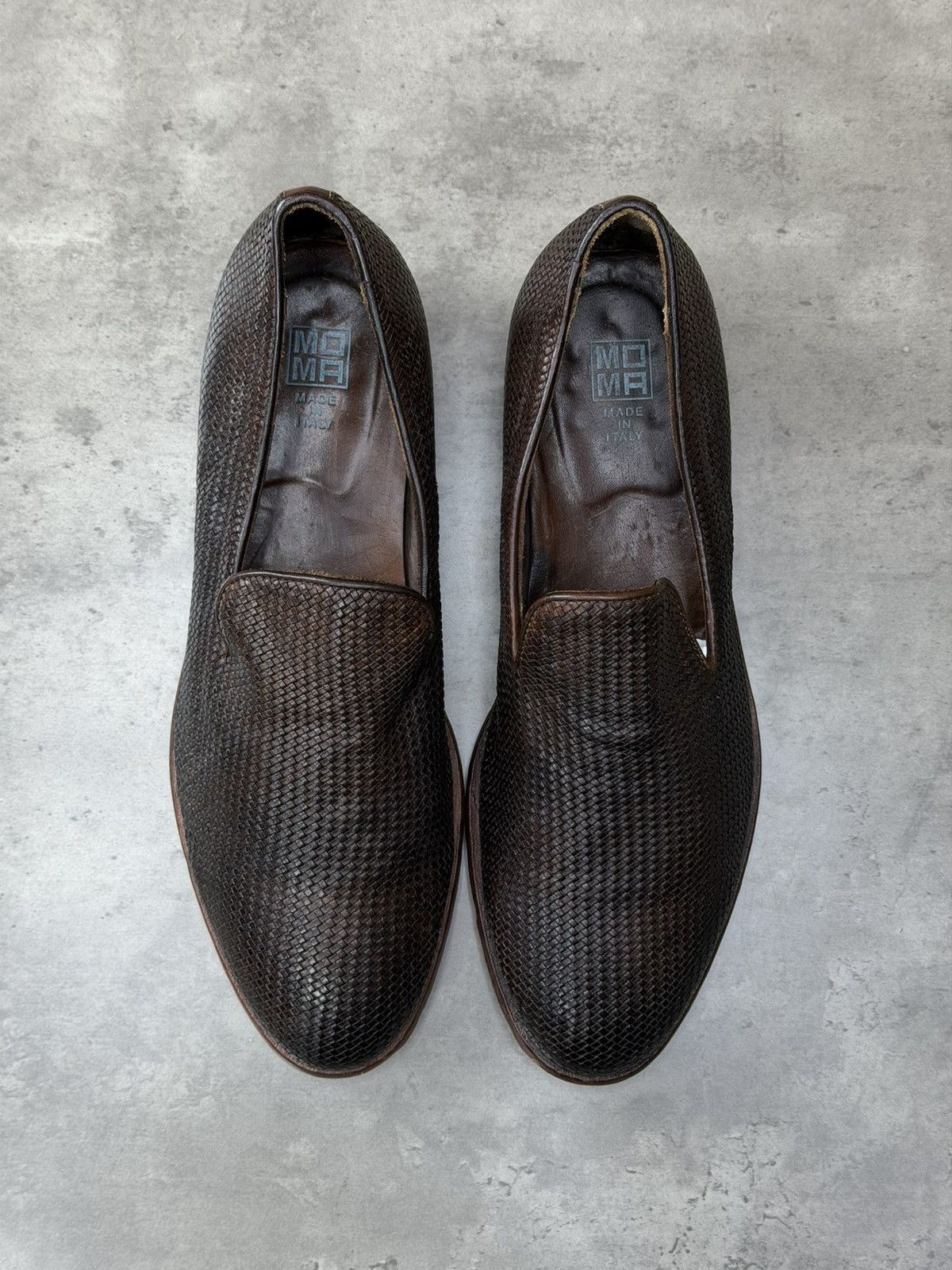 MoMA MOMA Woven Leather Loafers Brown EU 43 Size US 10 / EU 43 - 9 Thumbnail