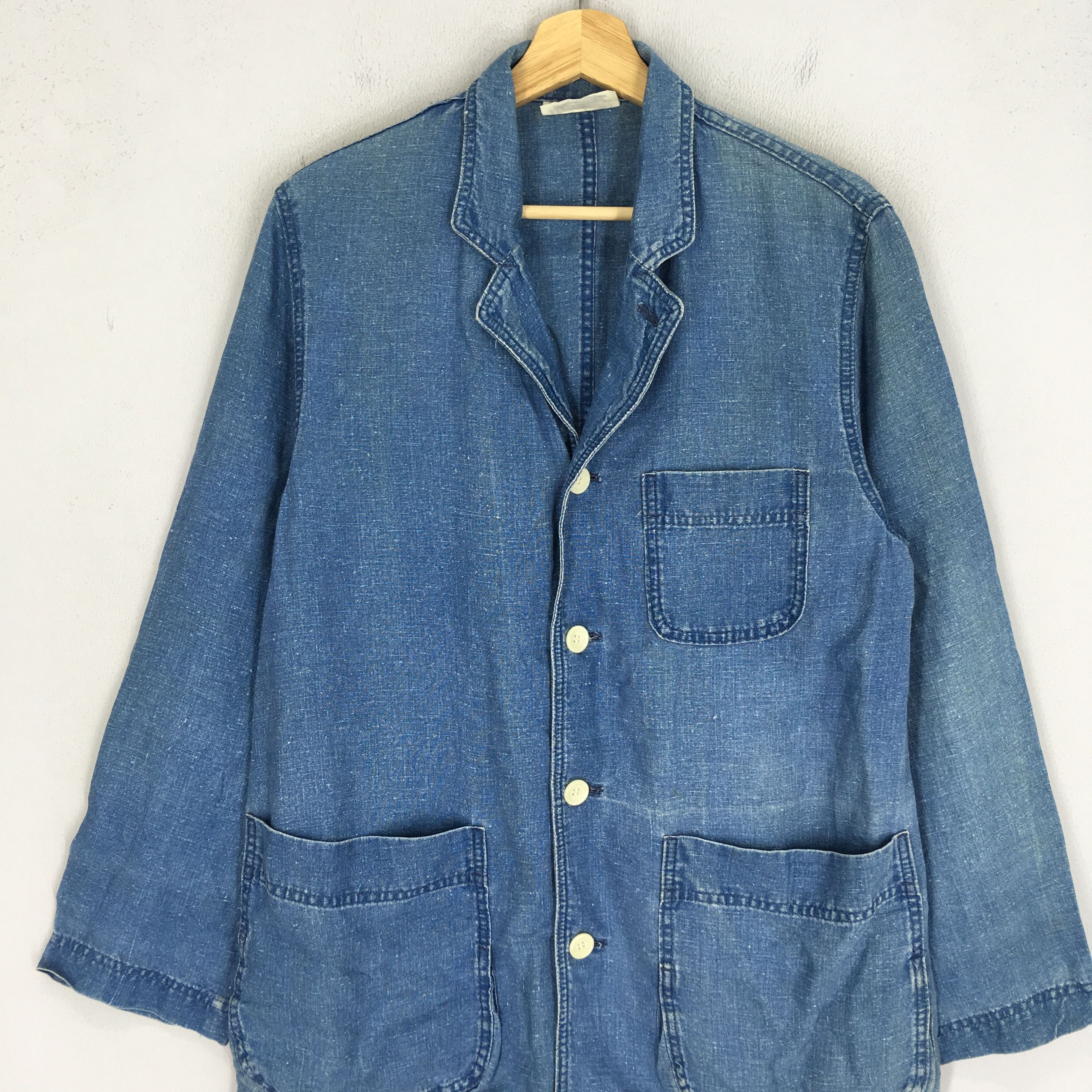 Hai Sporting Gear Vintage Hai Sporting Gear Issey Miyake Denim Jacket Japan Size US M / EU 48-50 / 2 - 4 Thumbnail