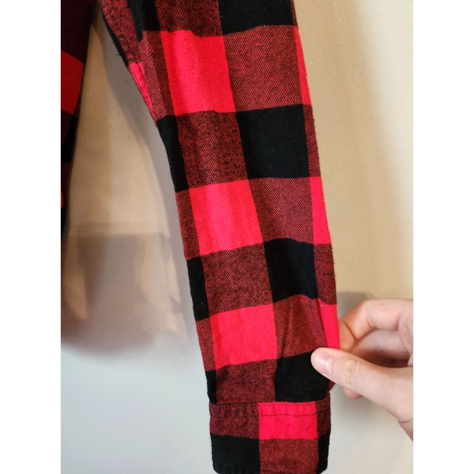 Aeropostale AeroPostale Womens Buffalo Red Black Plaid Button Up Flannel Shirt XS Size XS / US 0-2 / IT 36-38 - 5 Thumbnail