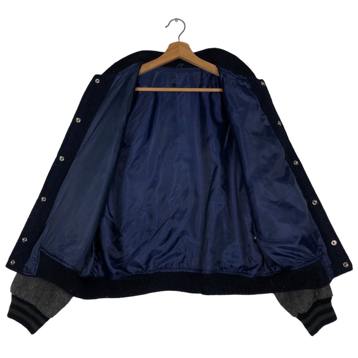 Japanese Brand 🔥90’s Vintage Varsity Bomber Jacket Wool Japan Made Size US L / EU 52-54 / 3 - 11 Thumbnail