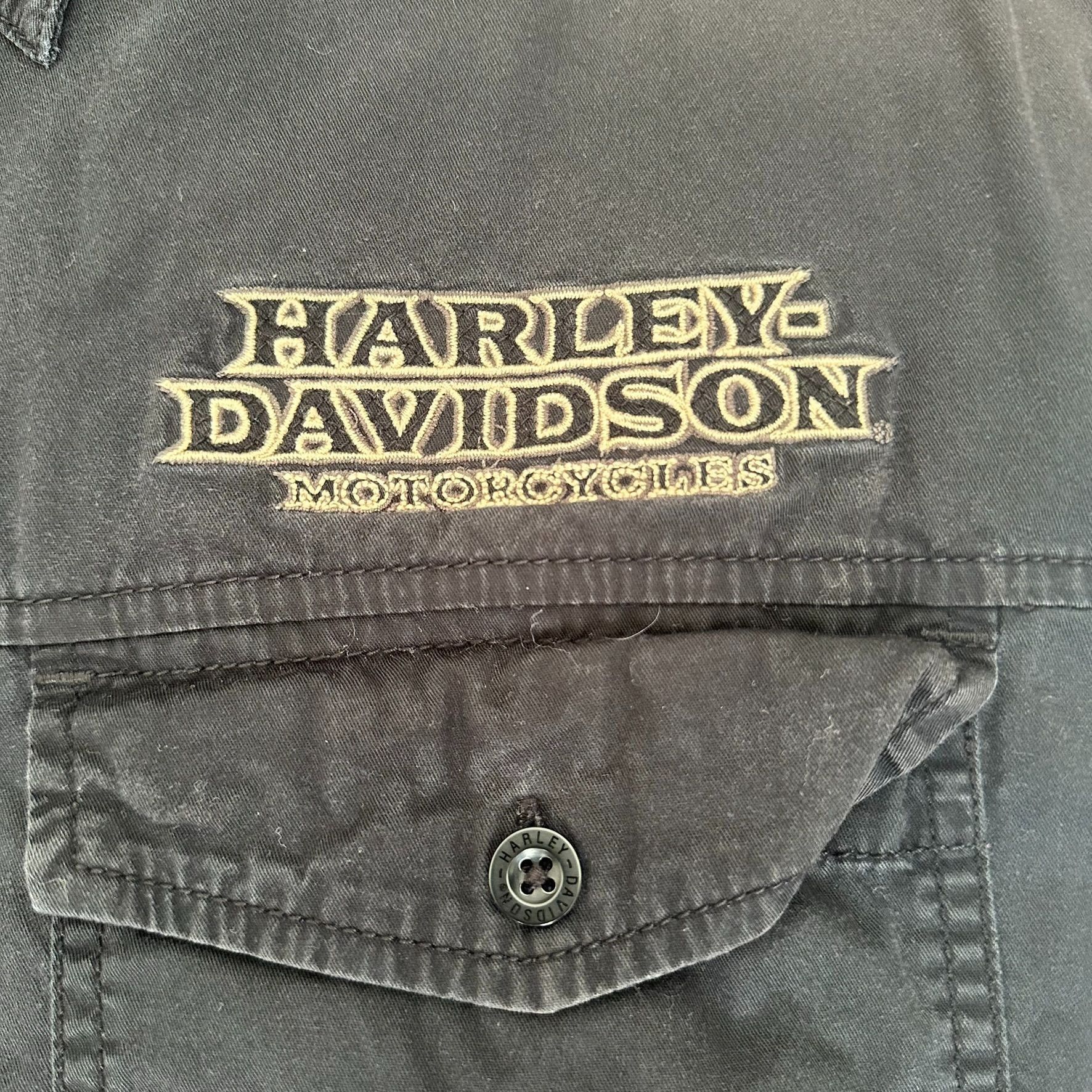 Harley Davidson Vintage Y2K Harley Davidson Flame Shirt Moto Biker Grunge Bl Size US XXL / EU 58 / 5 - 4 Thumbnail