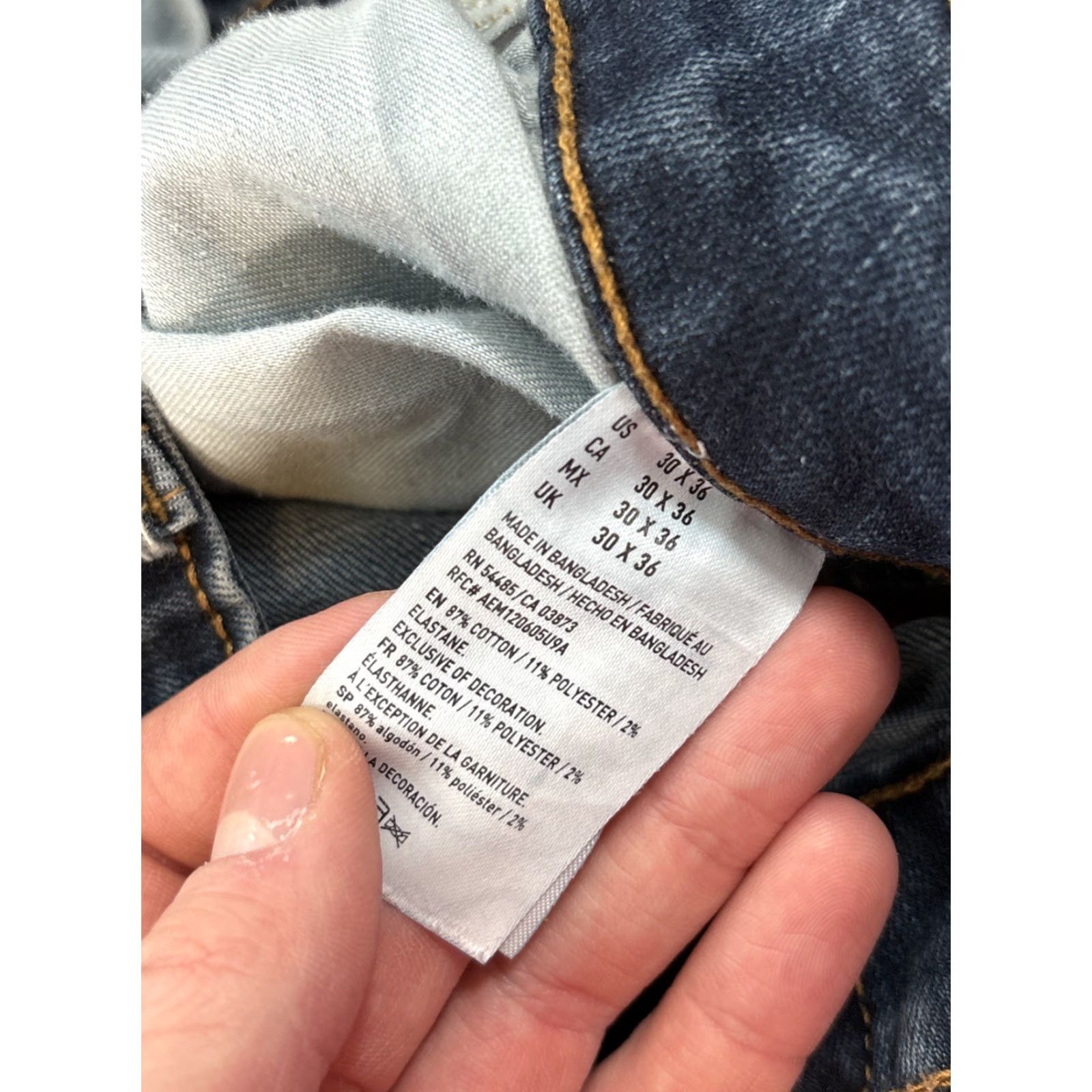 American Eagle Outfitters American Eagle Jeans Men’s 28x33 Blue Bootcut Regular 28 33 Cotton Comfort Zip Button Mens Size US 28 / EU 44 - 5 Thumbnail