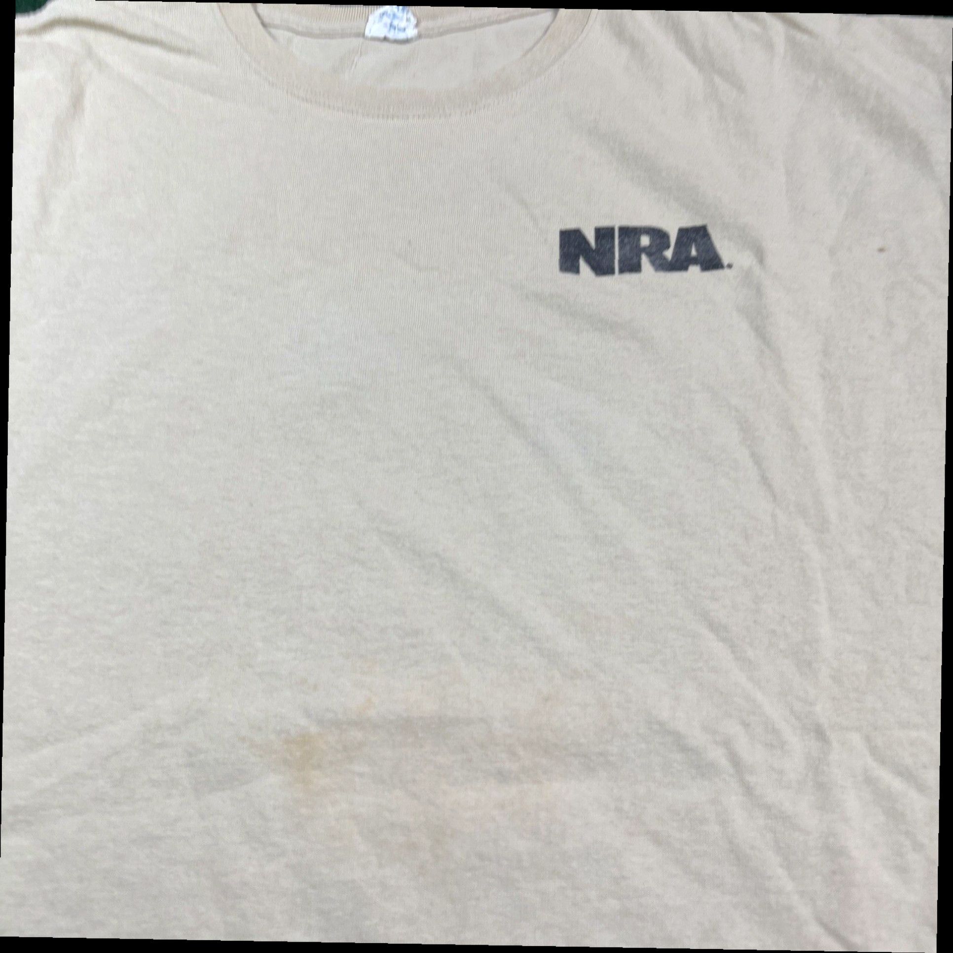 Vintage NRA Shirt Mens 2XL Beige Flag Eagle Gun 2nd Amendment Size US XXL / EU 58 / 5 - 5 Thumbnail