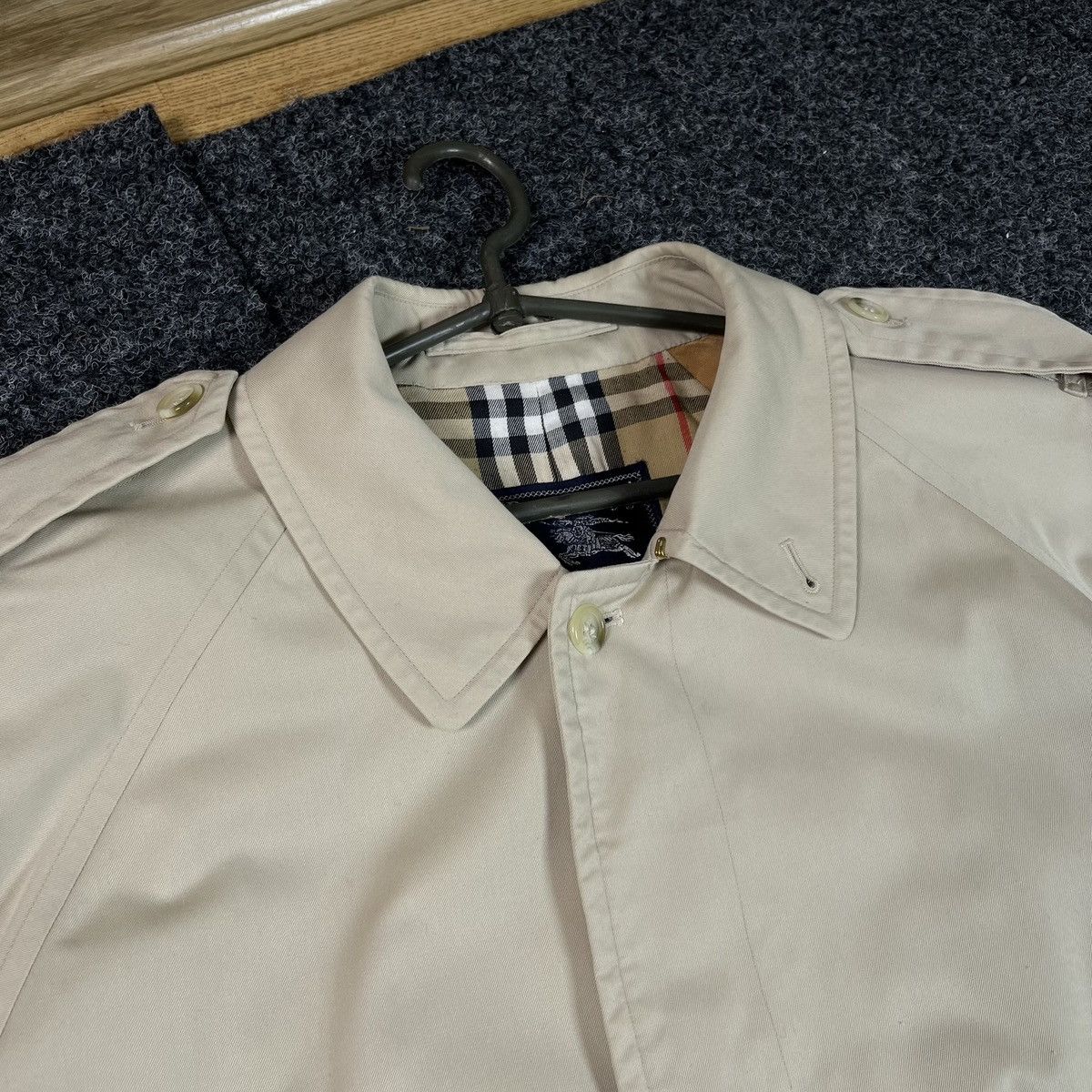 Burberry Burberrys Coat Trench Jacket Nova Check vintage Size US XL / EU 56 / 4 - 8 Thumbnail