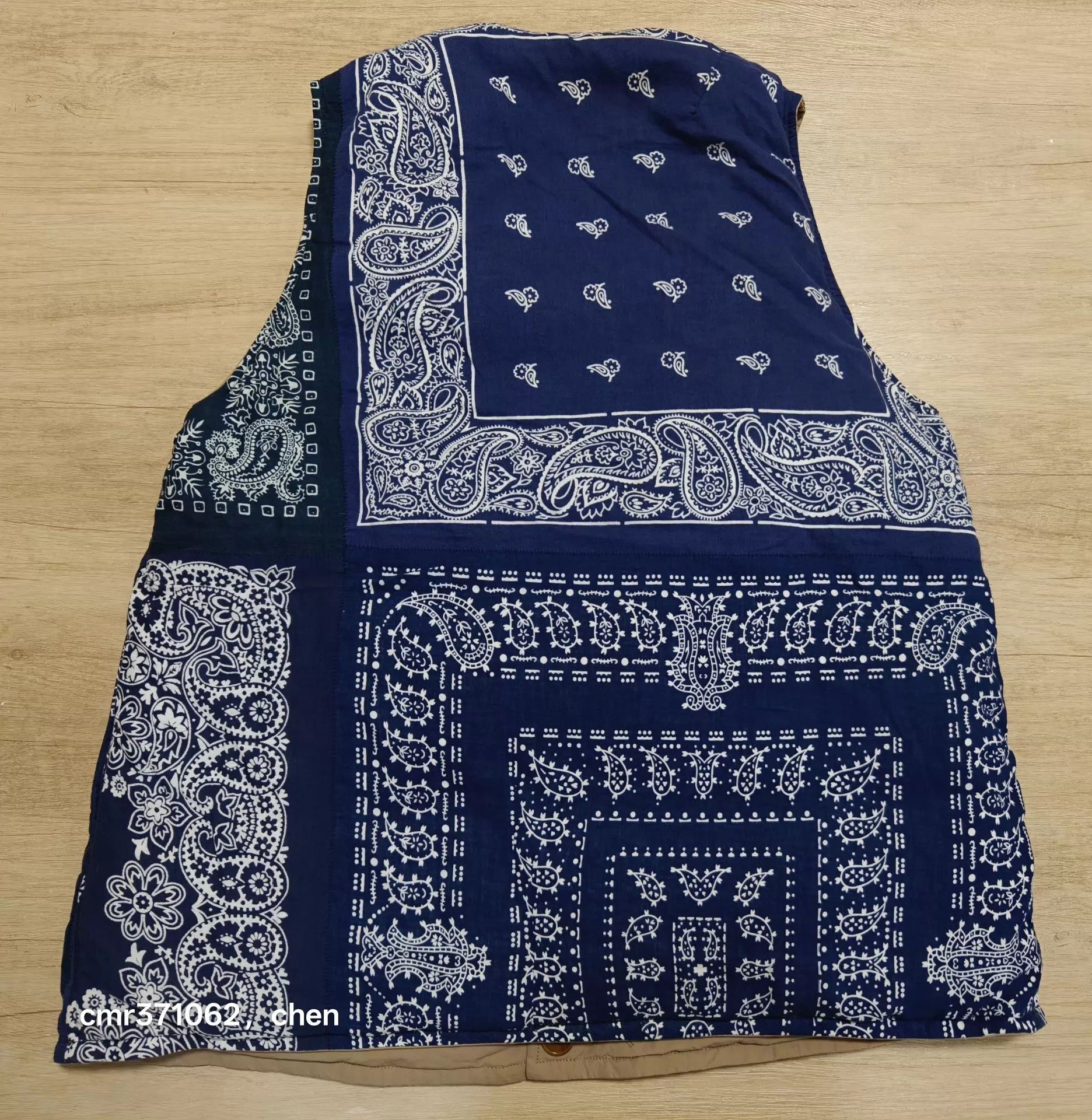 Visvim VISVIM 21 ICT KORA Down Vest beige 3 bandana blue Size US L / EU 52-54 / 3 - 4 Thumbnail