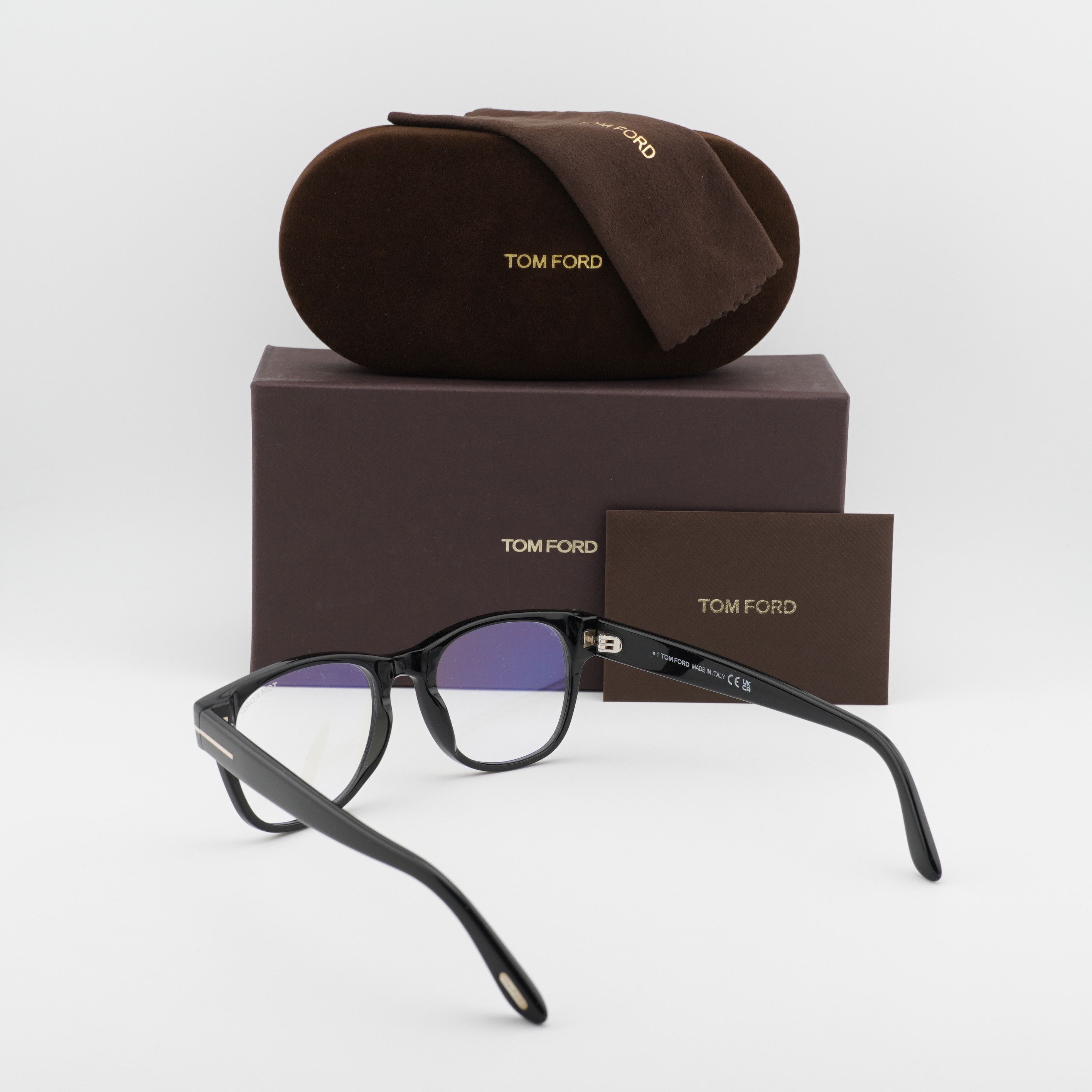 Tom Ford Tom Ford FT5898-B 001 Eyeglasses Black 52mm Square Frame Size ONE SIZE - 10 Thumbnail