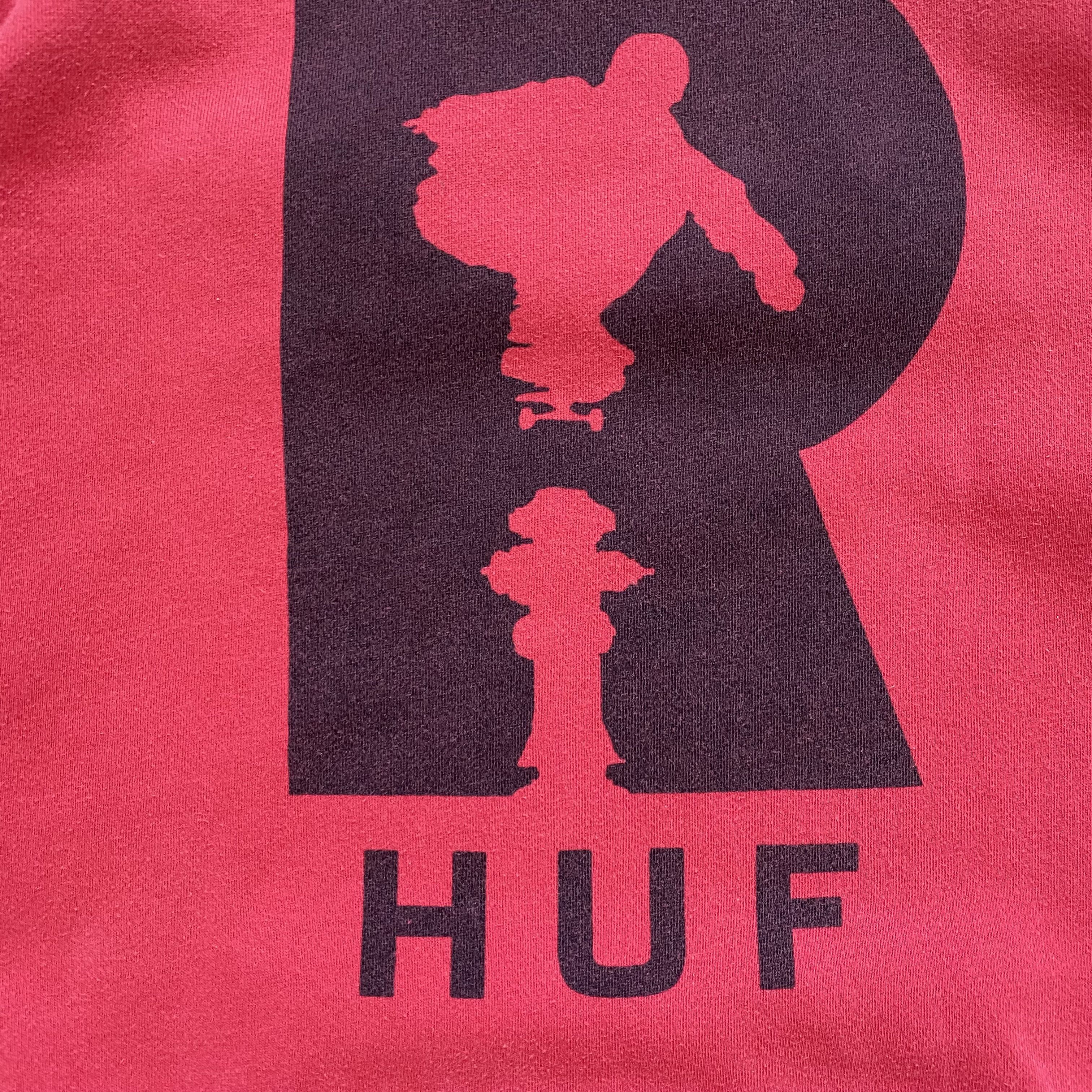 Hook-Ups 🛹 Vintage HUF Skateboards Hoodie center logo Size US M / EU 48-50 / 2 - 11 Thumbnail