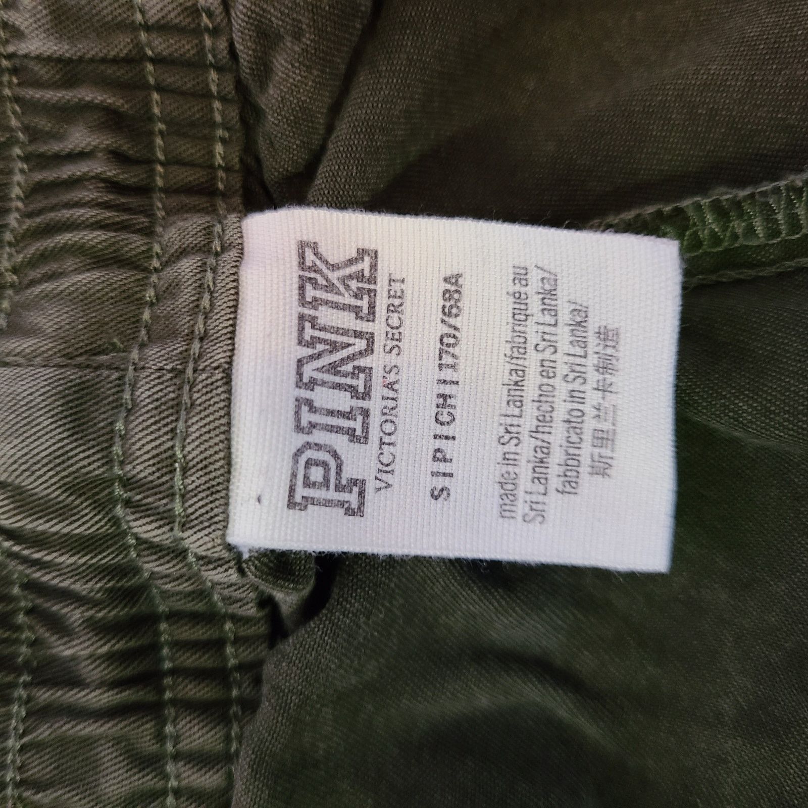 Pink PINK Victoria's Secret Green Khaki Joggers Women's Small Size 26" / US 2 / IT 38 - 3 Thumbnail