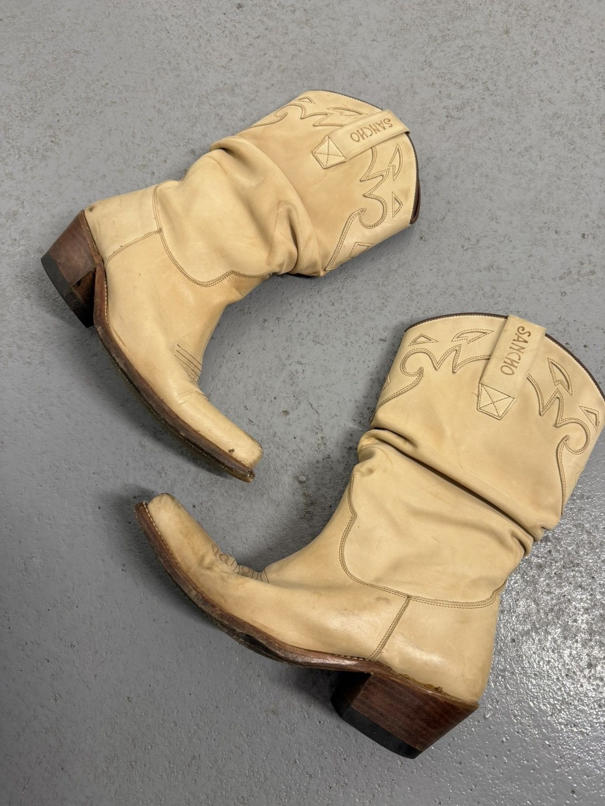 Sancho Boots Sancho Waved Cowboy Y2K Streetwear Boots Size US 7 / IT 37 - 6 Thumbnail