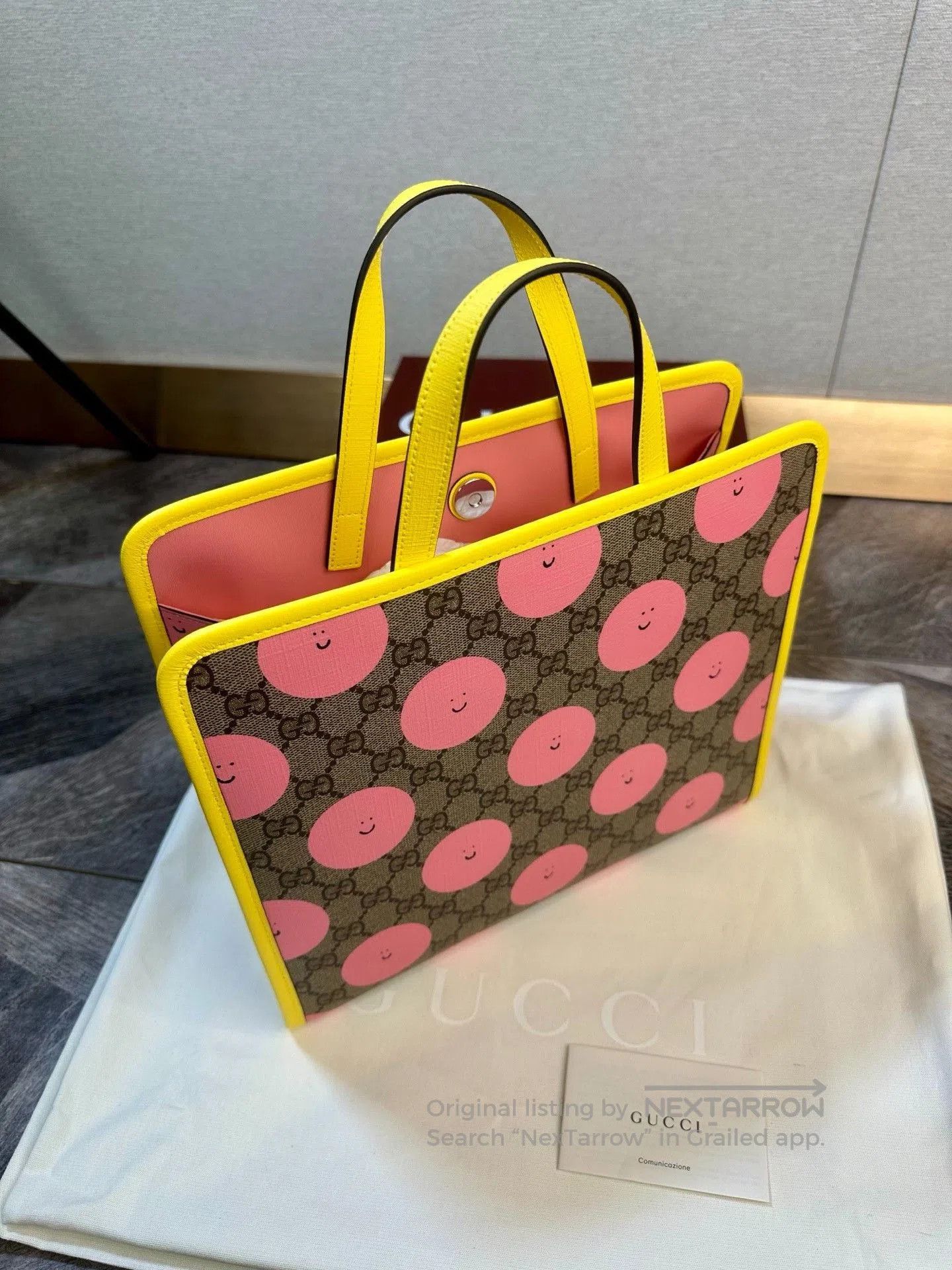Gucci Gucci Kids Tote Smiley Sun Logo. Size ONE SIZE - 3 Thumbnail