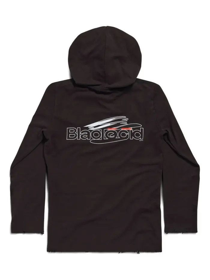 Balenciaga o1w1db10126 Al Generated Long Sleeve Hooded T-Shirt Fitted Size US XXL / EU 58 / 5 - 2 Thumbnail