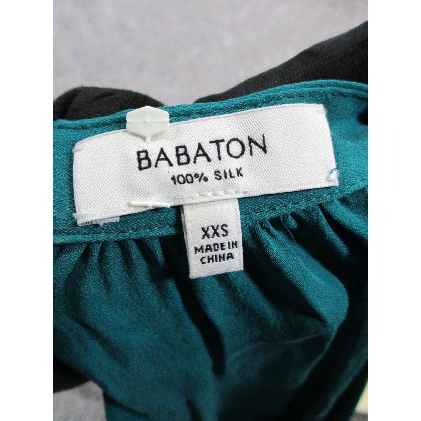 Vintage VINTAGE Babaton Green Silk Dress Womens 2XS Knee Length Sheath Business Casual Party Size XXS / US 00 / IT 34 - 3 Thumbnail