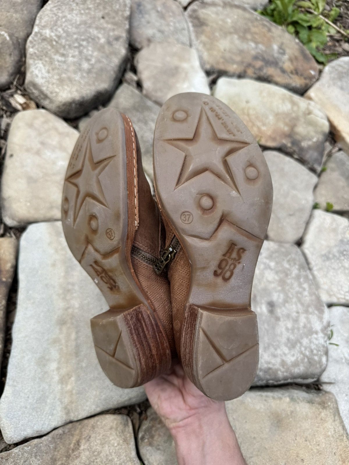 A.S.98 Vintage A.S.98 Gaudi Style Distressed Leather Boot Size US 8 / IT 38 - 10 Thumbnail