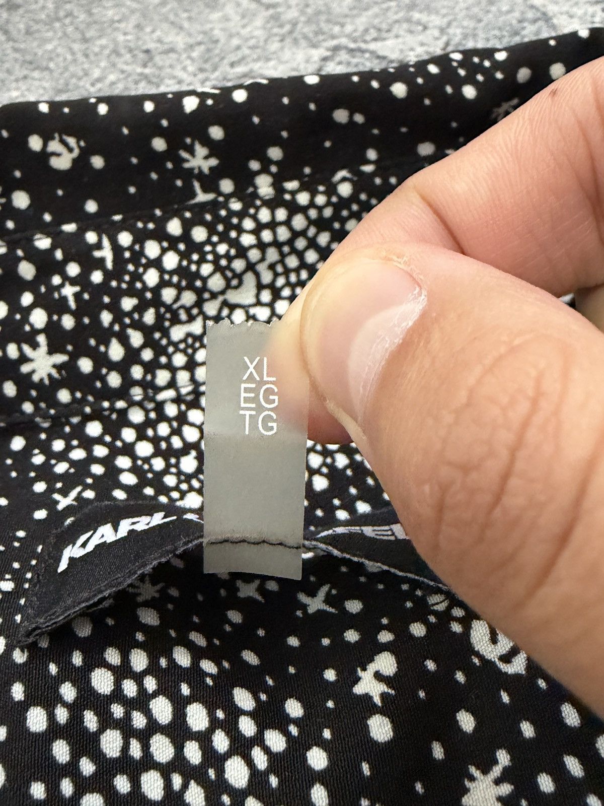 Karl Lagerfeld Karl Lagerfeld Paris Star Print Shirt Black White Blouse XL Size XL / US 12-14 / IT 48-50 - 10 Thumbnail