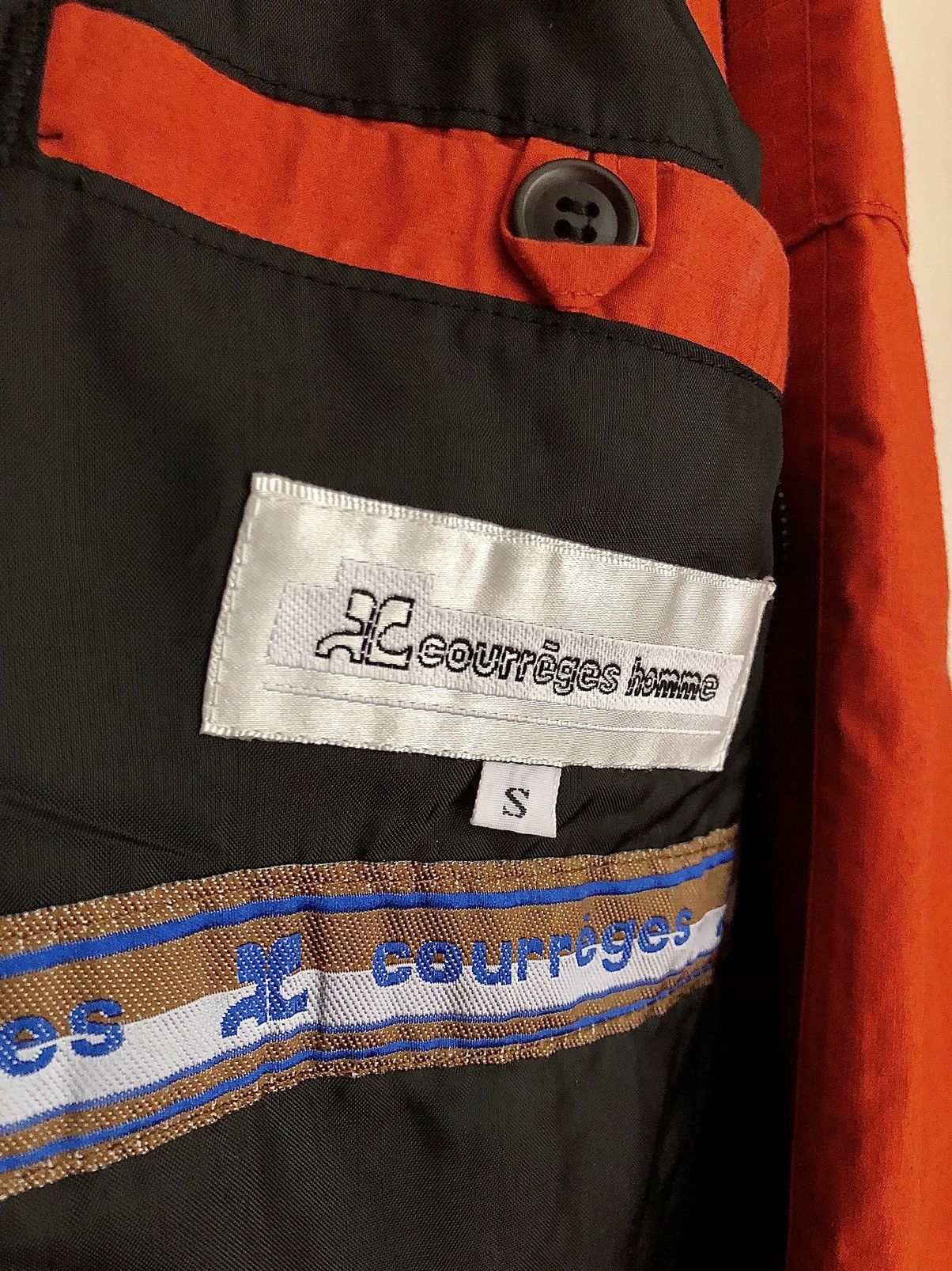 Andre Courreges × Courreges Courrèges Homme Vintage Burnt Orange Nautical Logo Jacket Size US L / EU 52-54 / 3 - 16 Thumbnail