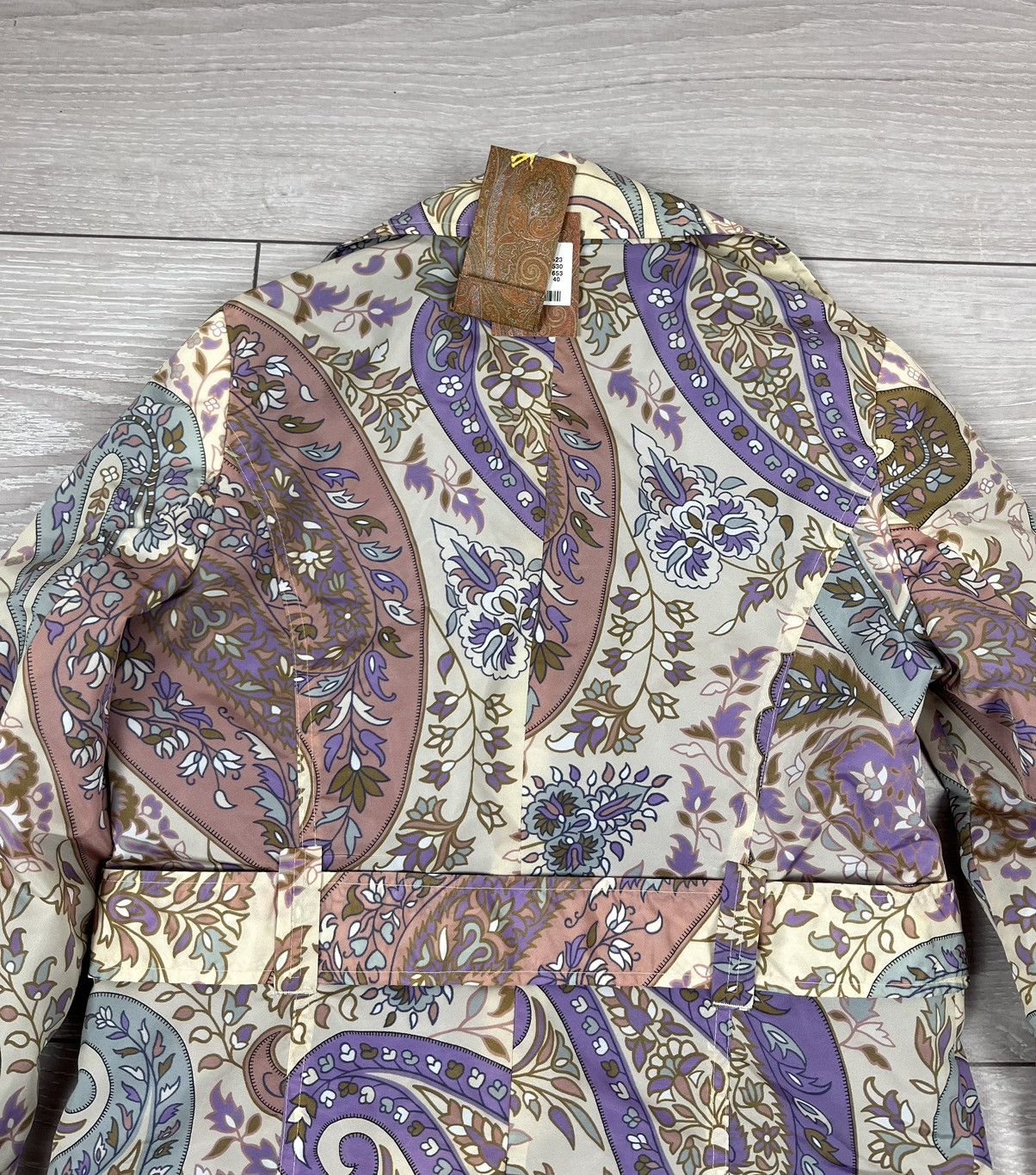 Etro New Etro Multicolor All Over Print Nylon Trench Coat Jacket Size US M / EU 48-50 / 2 - 11 Thumbnail
