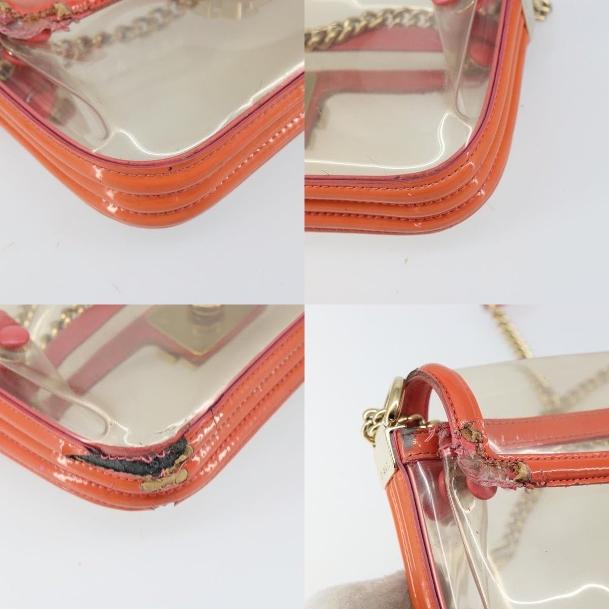 Chanel Chanel Chain Shoulder Bag Vinyl Clear Gold CC Size ONE SIZE - 5 Thumbnail