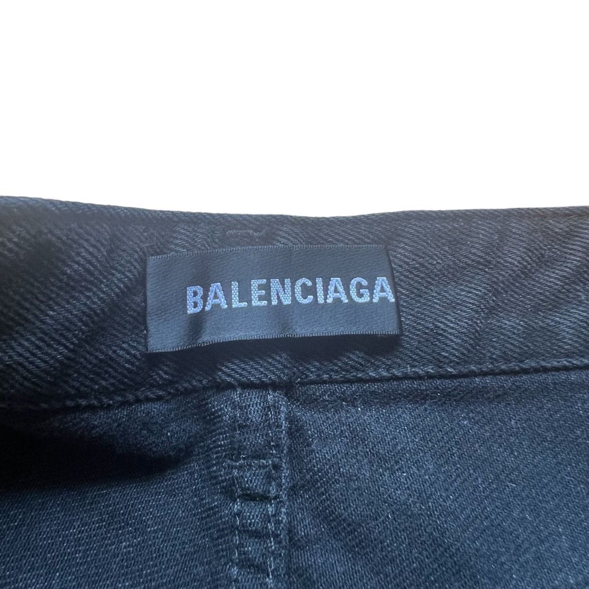 Balenciaga BALENCIAGA 20AW MULTI LOGO DENIM JACKET BAGGY PANTS SET Size 46S - 9 Thumbnail