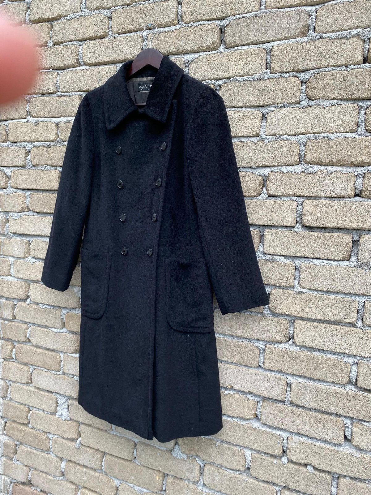 agnes b. Agneb b. Wool Long Coat Double Breast Size M / US 6-8 / IT 42-44 - 5 Thumbnail