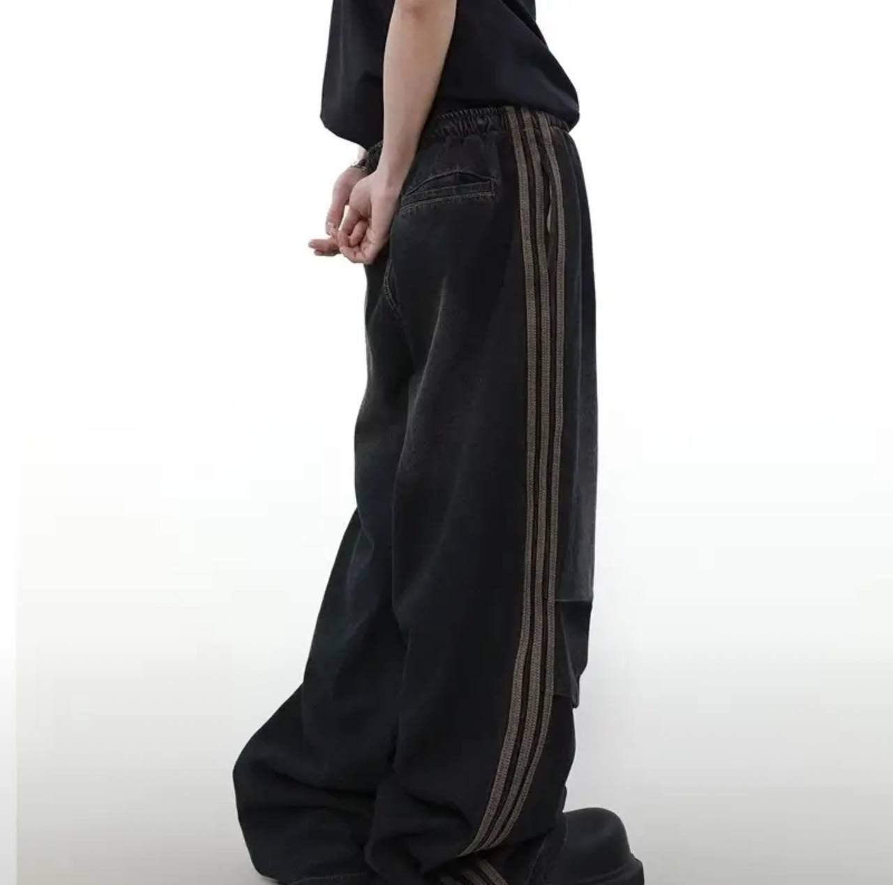 Japanese Brand × Vintage wide baggy pants with elastic waist Size US 34 / EU 50 - 4 Thumbnail
