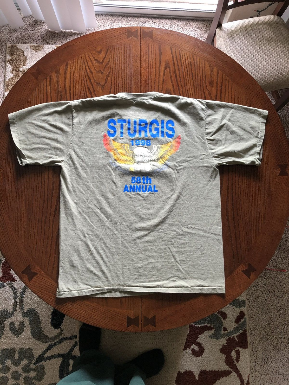 Vintage Vintage 1998 Sturgis T Shirt Size US XXL / EU 58 / 5 - 2 Thumbnail