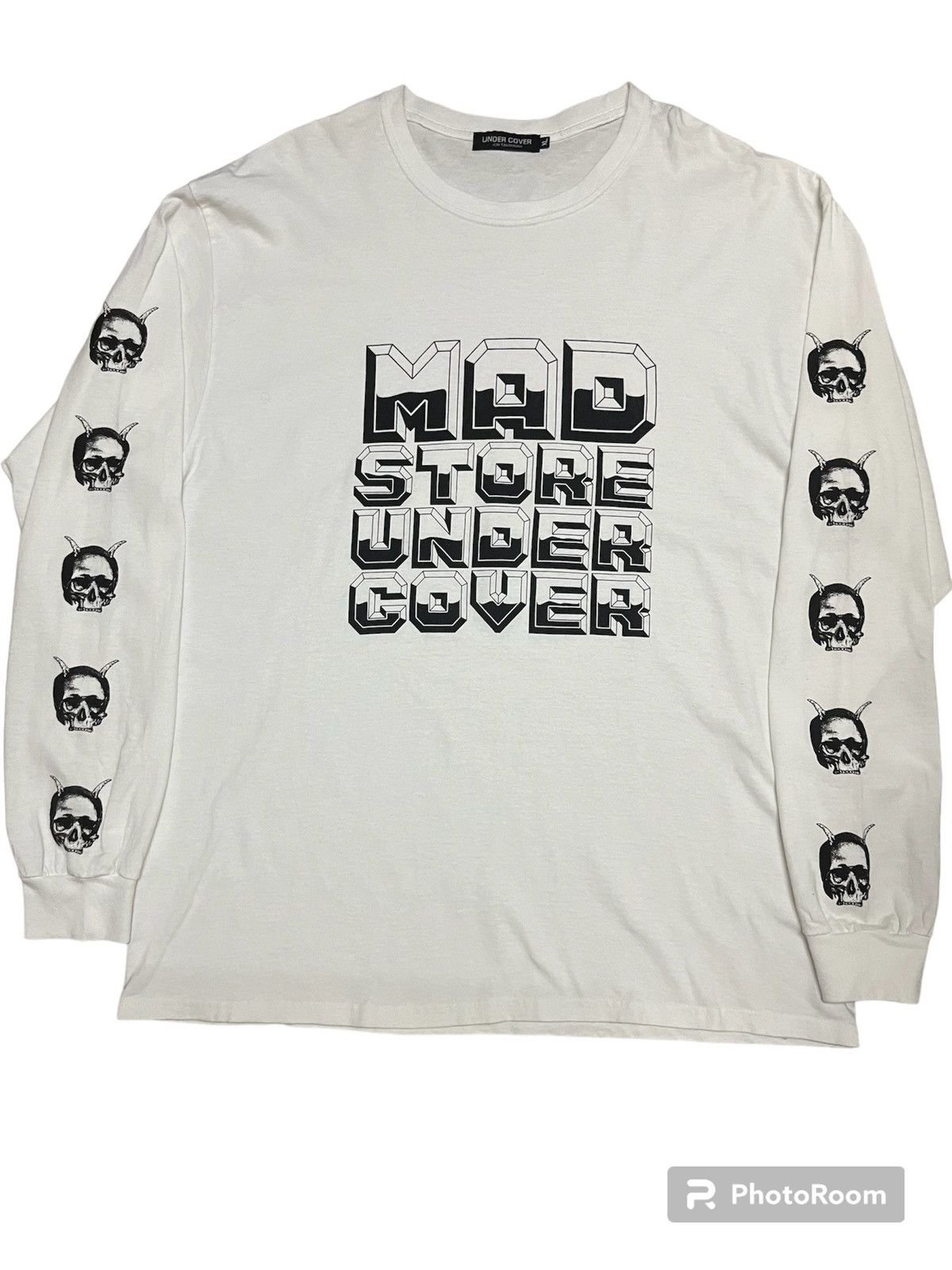 image of Vintage Undercover Jun Takahashi Longsleeve in White, Men's (Size XL)