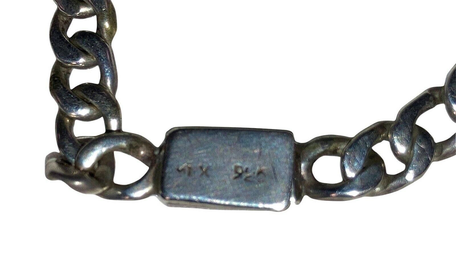 Handmade Mexican Sterling Hand Made Chain Bracelet Size ONE SIZE - 4 Thumbnail