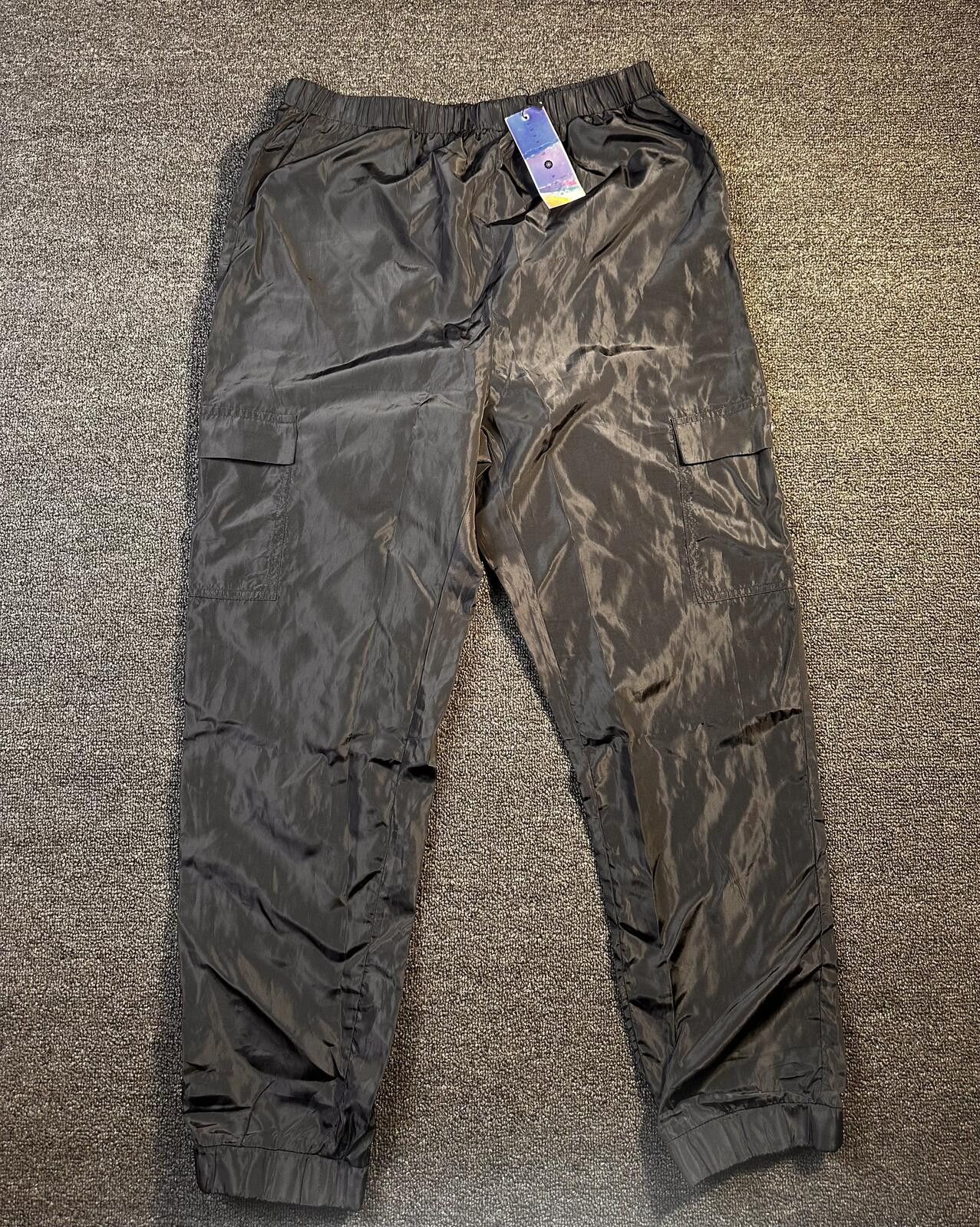 Unknown London Daisy Street Sz 16 Black Cargo Joggers with Elastic Cuffs Size 30" / US 8 / IT 44 - 1 Thumbnail