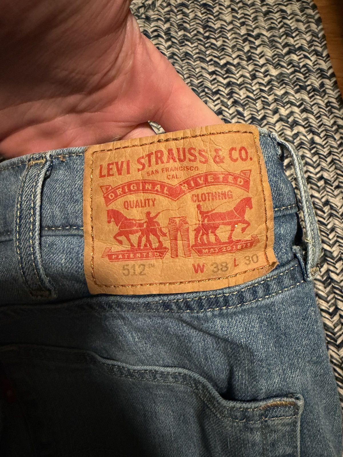Levi's Levi’s 512™ Slim Taper Jeans – W38 L30 – Light Wash Size US 36 / EU 52 - 3 Thumbnail
