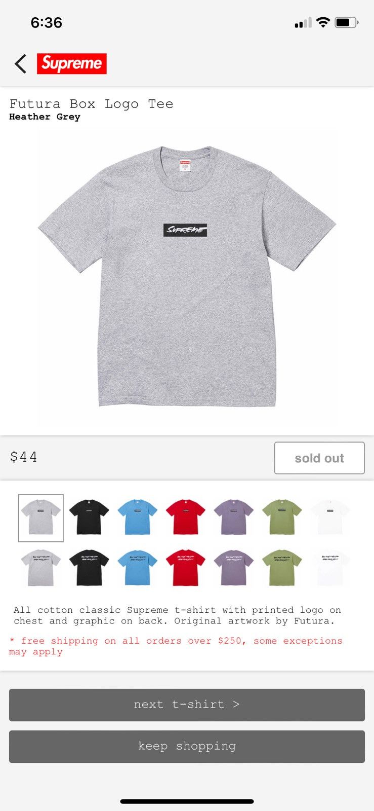 Supreme Supreme x Futura box logo tee Grailed