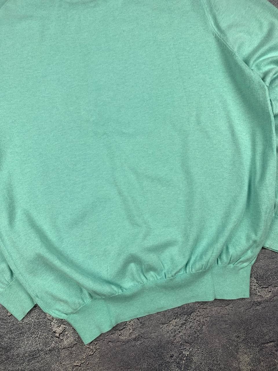 Polo Ralph Lauren Polo Ralph Lauren Cotton Sweater L Turquoise Crew Neck Jumpe Size US L / EU 52-54 / 3 - 15 Thumbnail