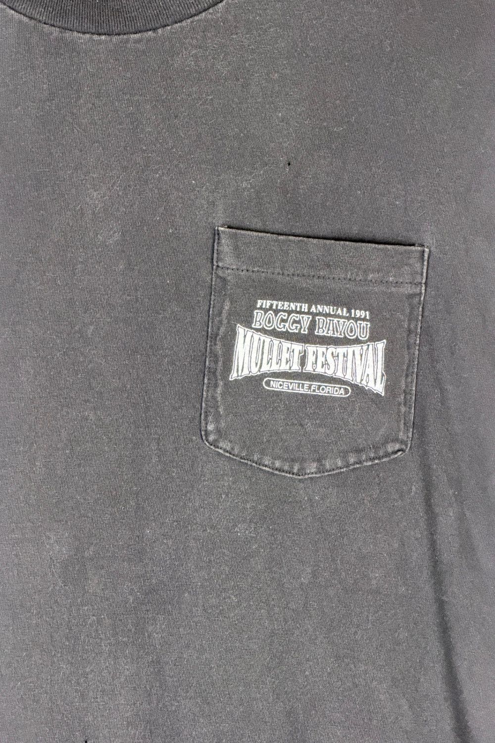Vintage Vintage 1991 Boggy Bayou Mullet Festival Graphic Oneita Size US L / EU 52-54 / 3 - 10 Thumbnail