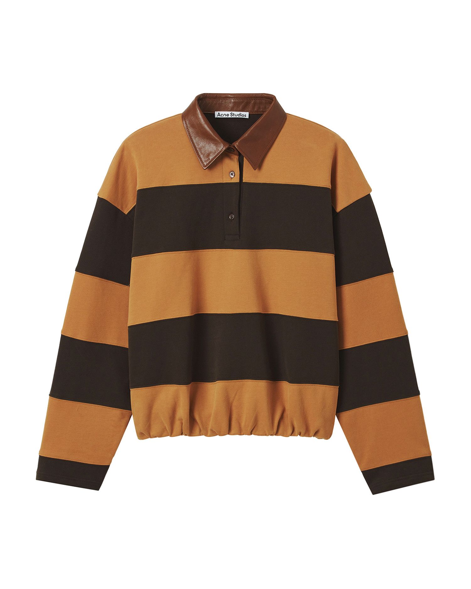 Acne Studios Acne Studios Spliced Lapel Stripe Sweatshirt Size S / US 4 / IT 40 - 1 Thumbnail