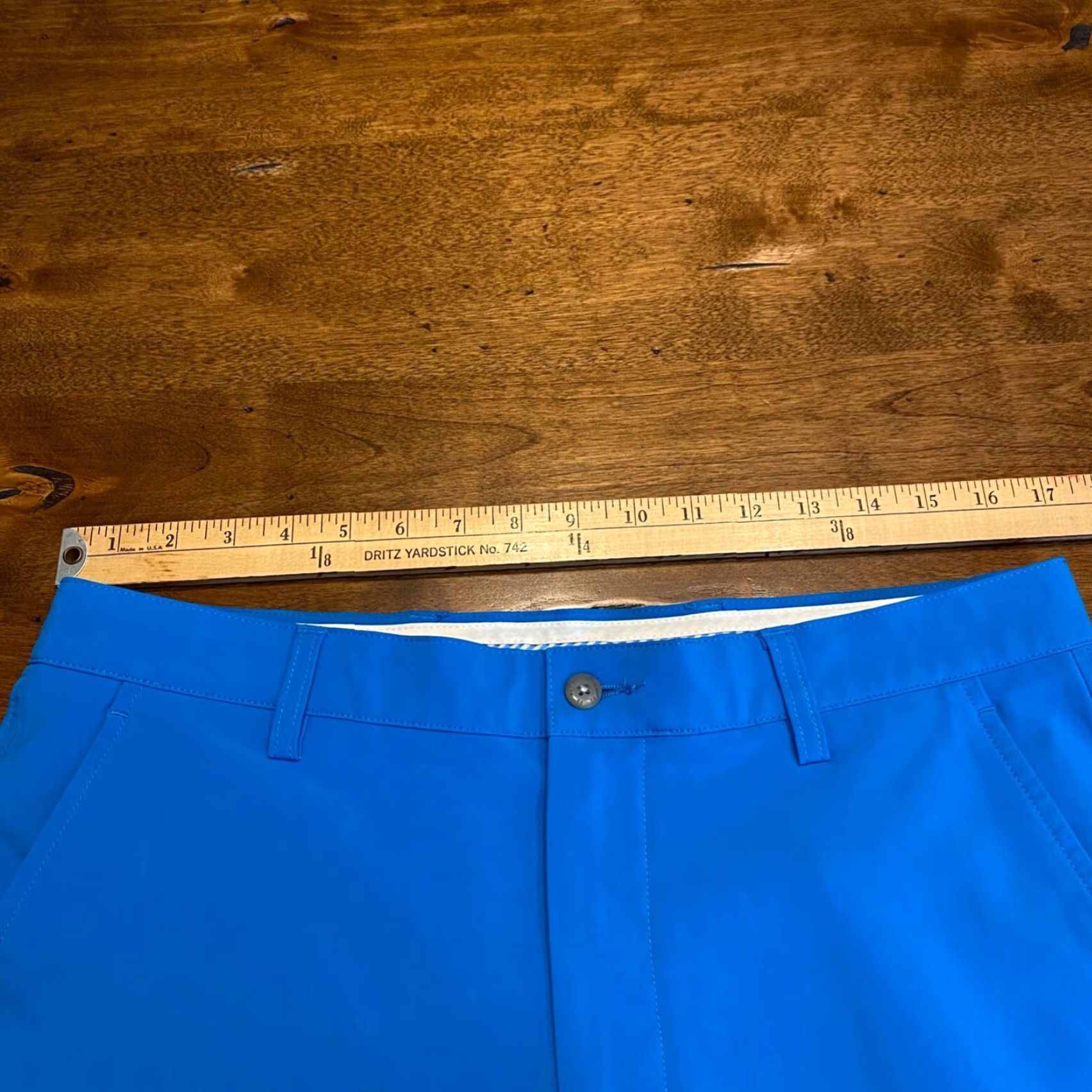 Footjoy FootJoy Shorts Mens 34 Blue Maryland Golf CC 9.5" Chino Logo Stretch Flat Front 5-Pocket Regular Waist Blue Pattern Outdoor Sports Mens Size US 34 / EU 50 - 5 Thumbnail