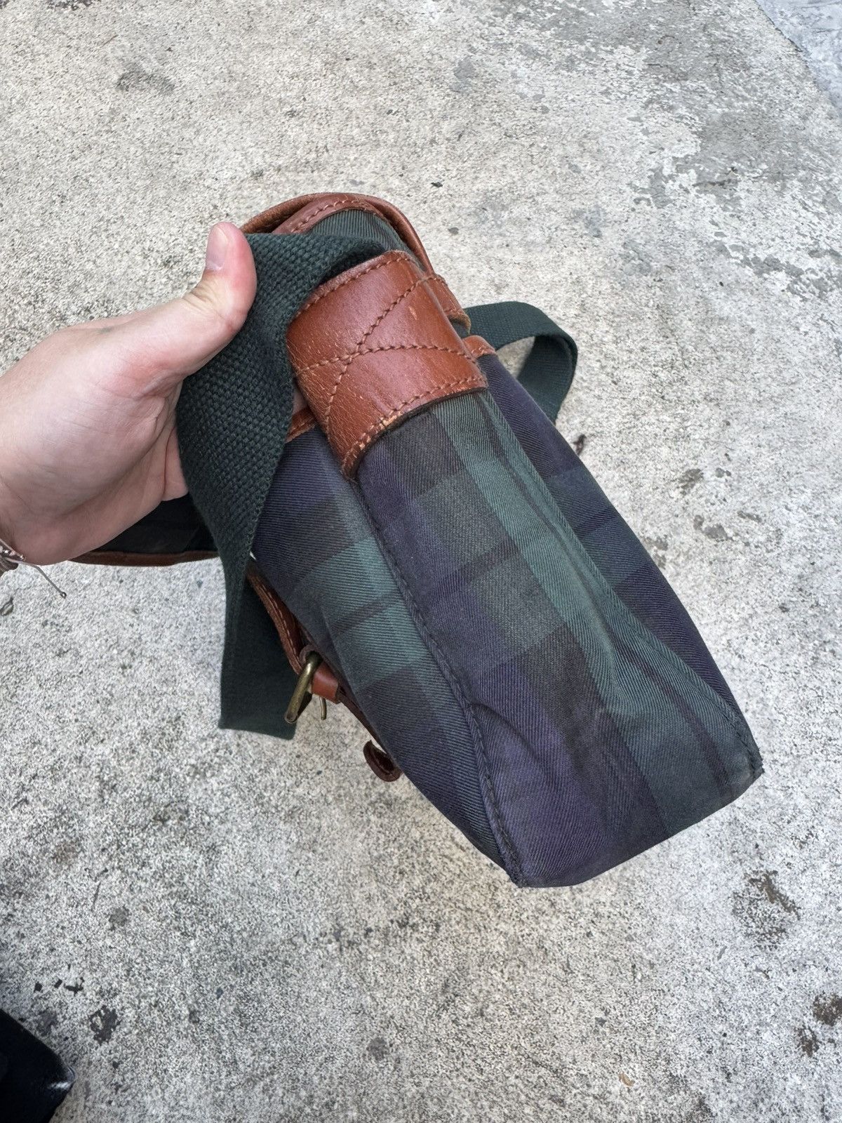 Polo Ralph Lauren Vintage Polo by Ralph Lauren 90's Black Watch Plaid Bag Size ONE SIZE - 6 Thumbnail