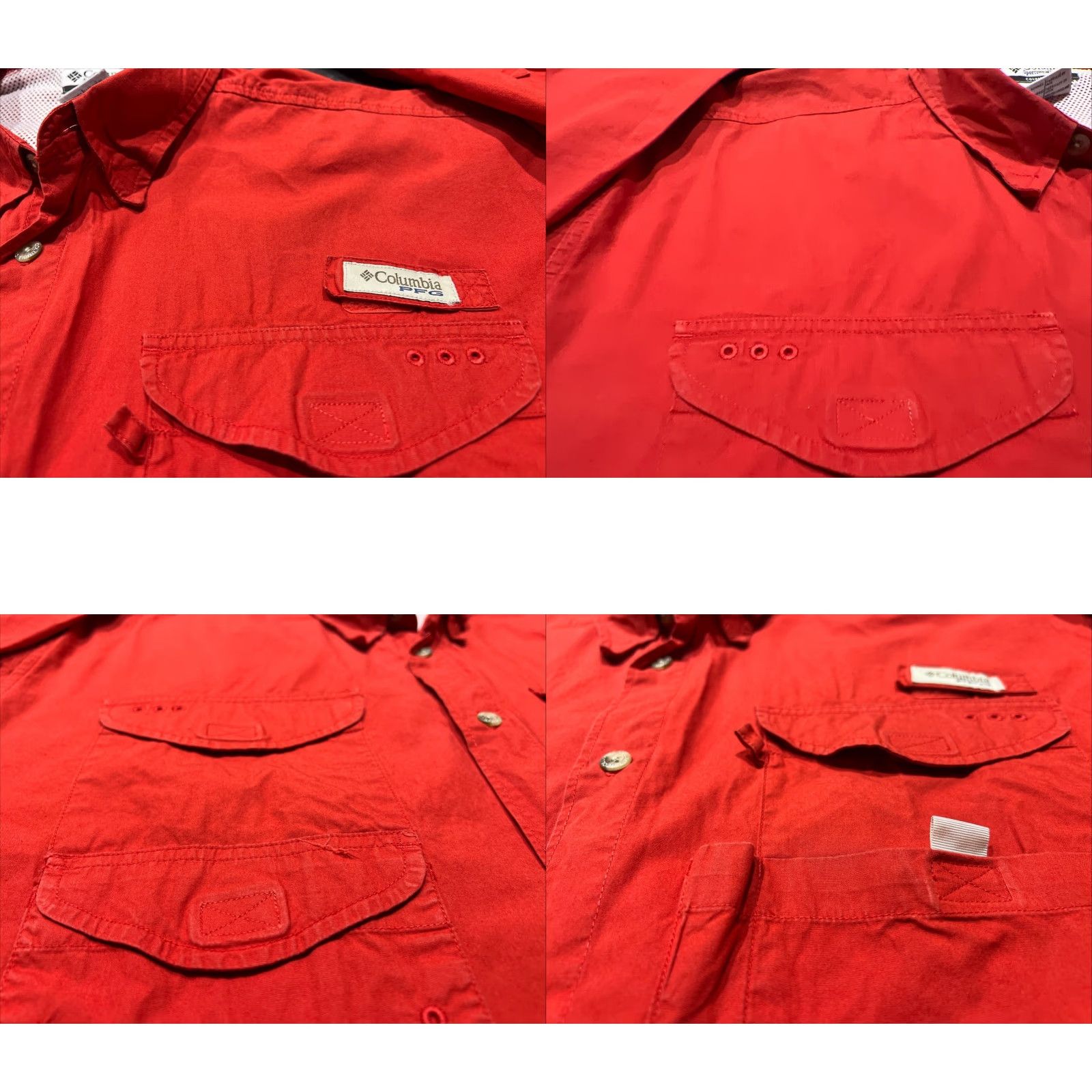 Logo 7 Columbia PFG Fishing Shirt Mens L Red Long Sleeve Button-Down Outdoor Logo Shirt Size US L / EU 52-54 / 3 - 8 Thumbnail