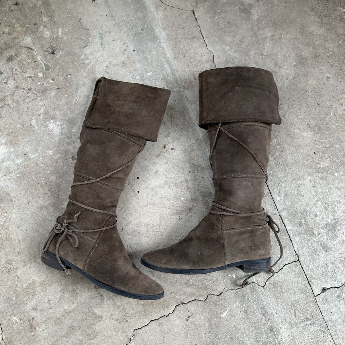 Hysteric Glamour Vintage high lace boots moto biker core Size US 11 / IT 41 - 5 Thumbnail