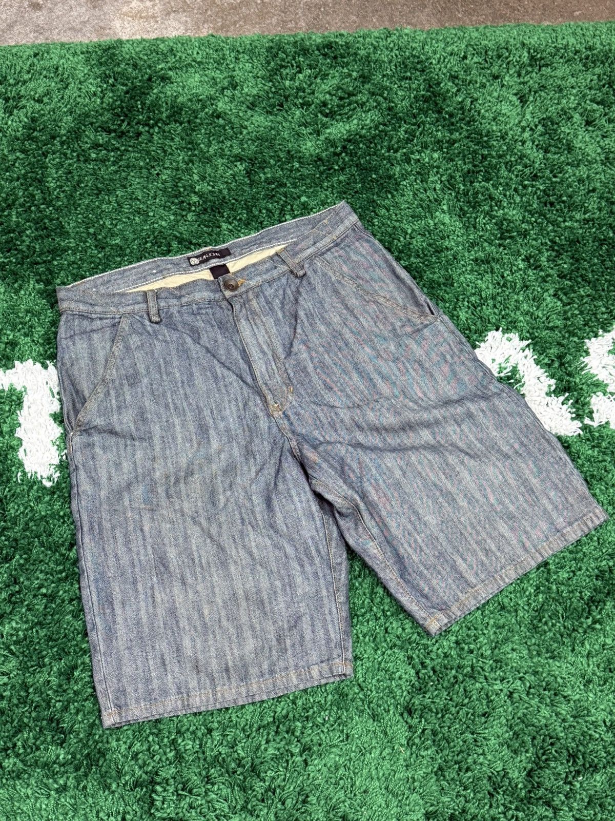 Sean John Vintage Sean John Embroidered Baggy Pocket Denim Shorts 34 Size US 34 / EU 50 - 2 Thumbnail