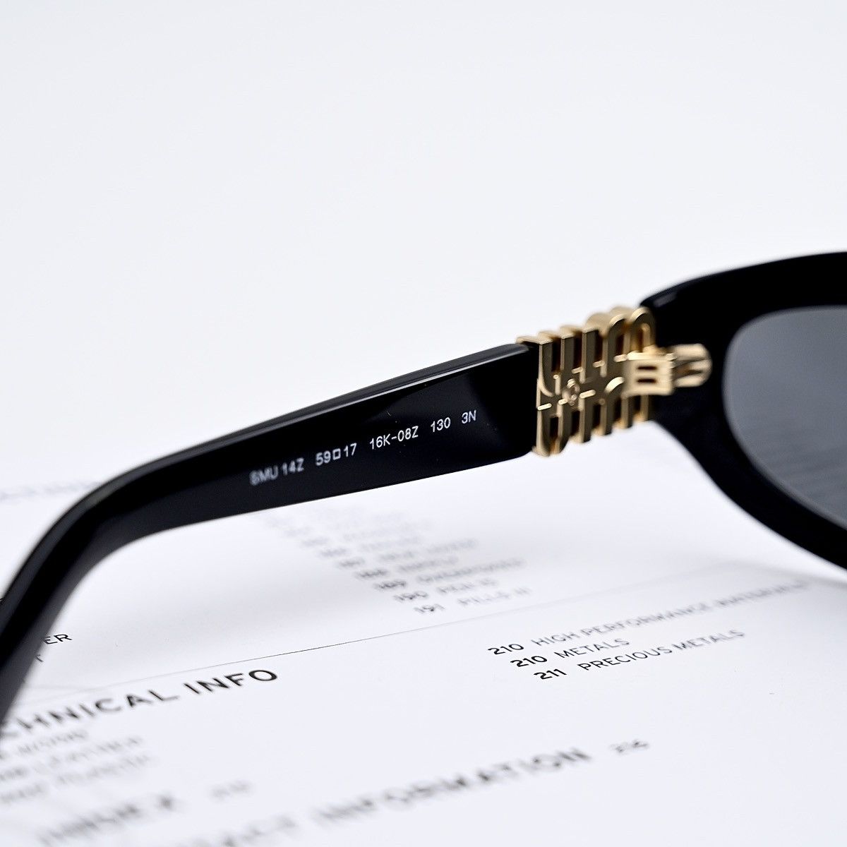Miu Miu MIU MIU 0MU 14ZS SUNGLASSES Size ONE SIZE - 5 Thumbnail