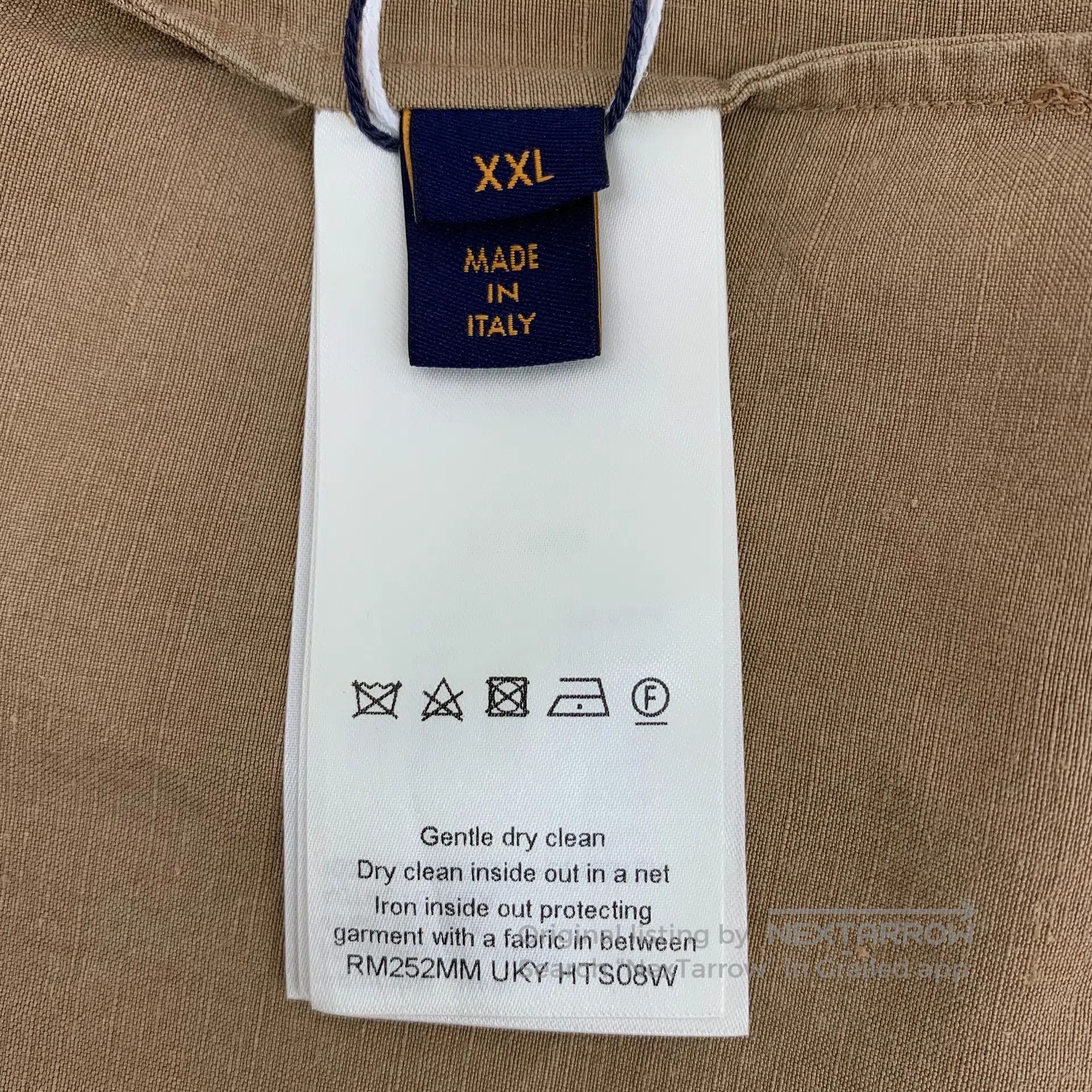 Louis Vuitton Louis Vuitton Brown Pocket Logo Embroidered Hemp Lapel Sin Size US XXL / EU 58 / 5 - 8 Thumbnail