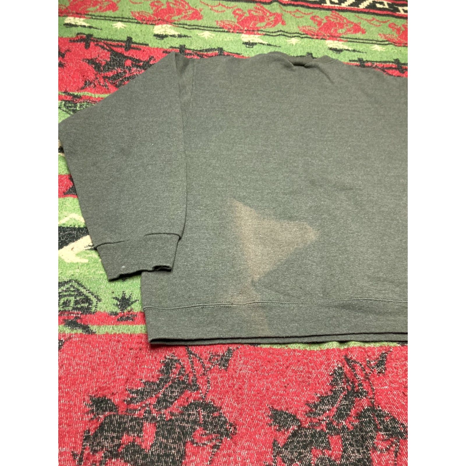 Wilson VINTAGE Wilson Sportswear Sweatshirt 90s Crewneck Olive Green Military Medium Mens Shirt Size US M / EU 48-50 / 2 - 8 Thumbnail