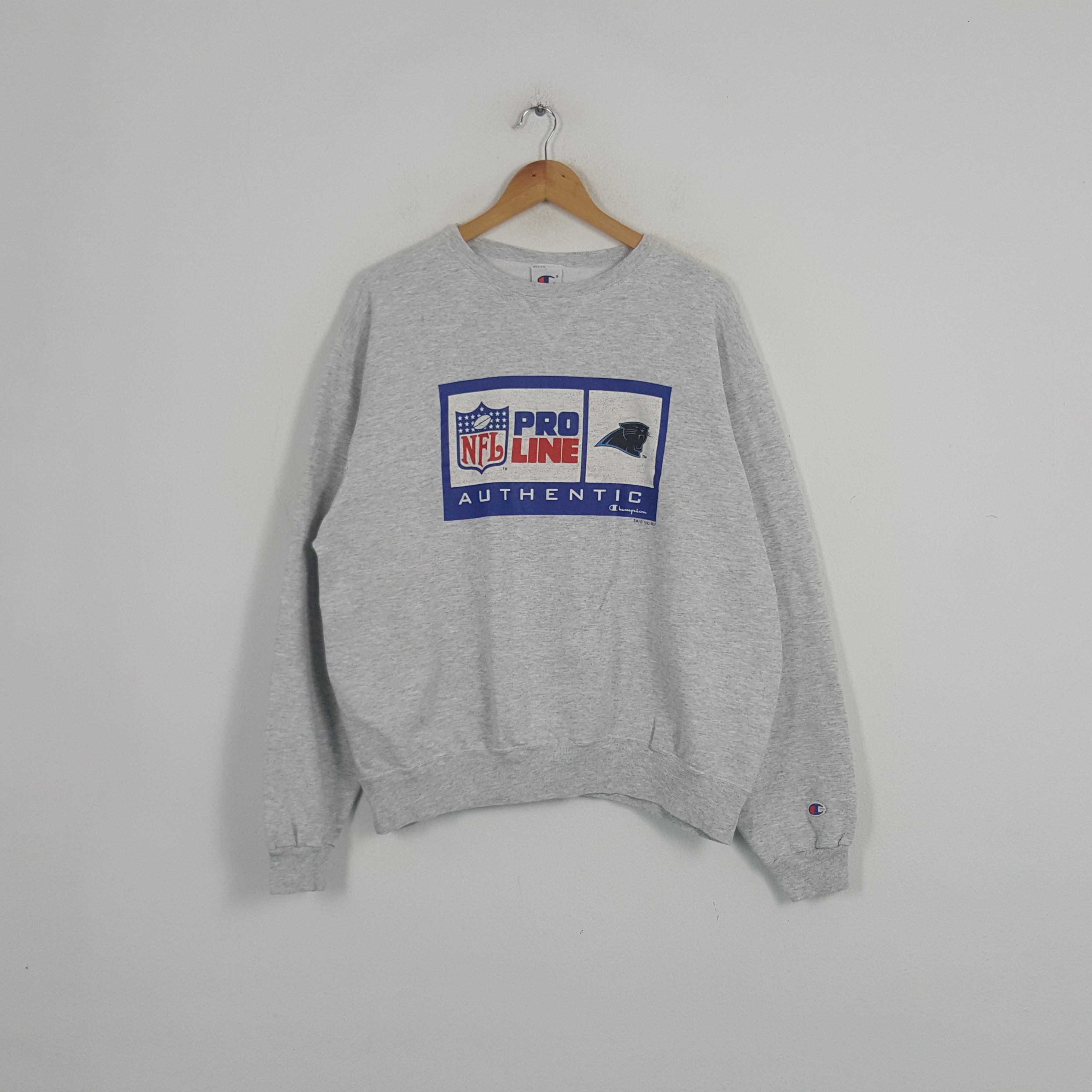 Champion × NFL × Vintage Vintage Carolina Phanters American Football 90's Sweatshirt Size US XL / EU 56 / 4 - 1 Thumbnail