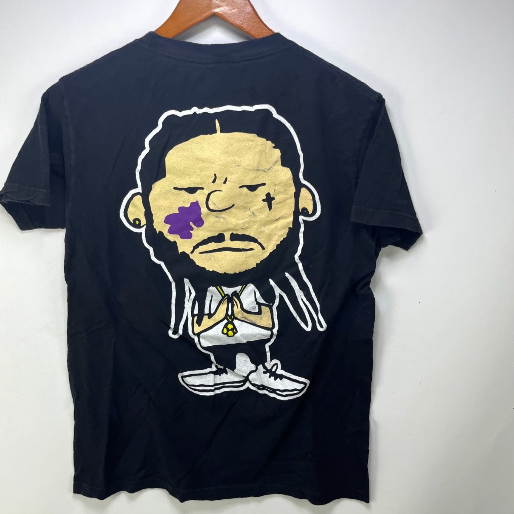Peanuts ASAP Mob Tour Too Cozy T Shirt M Black Cotton Mens Shirts 90s? Size US M / EU 48-50 / 2 - 3 Thumbnail